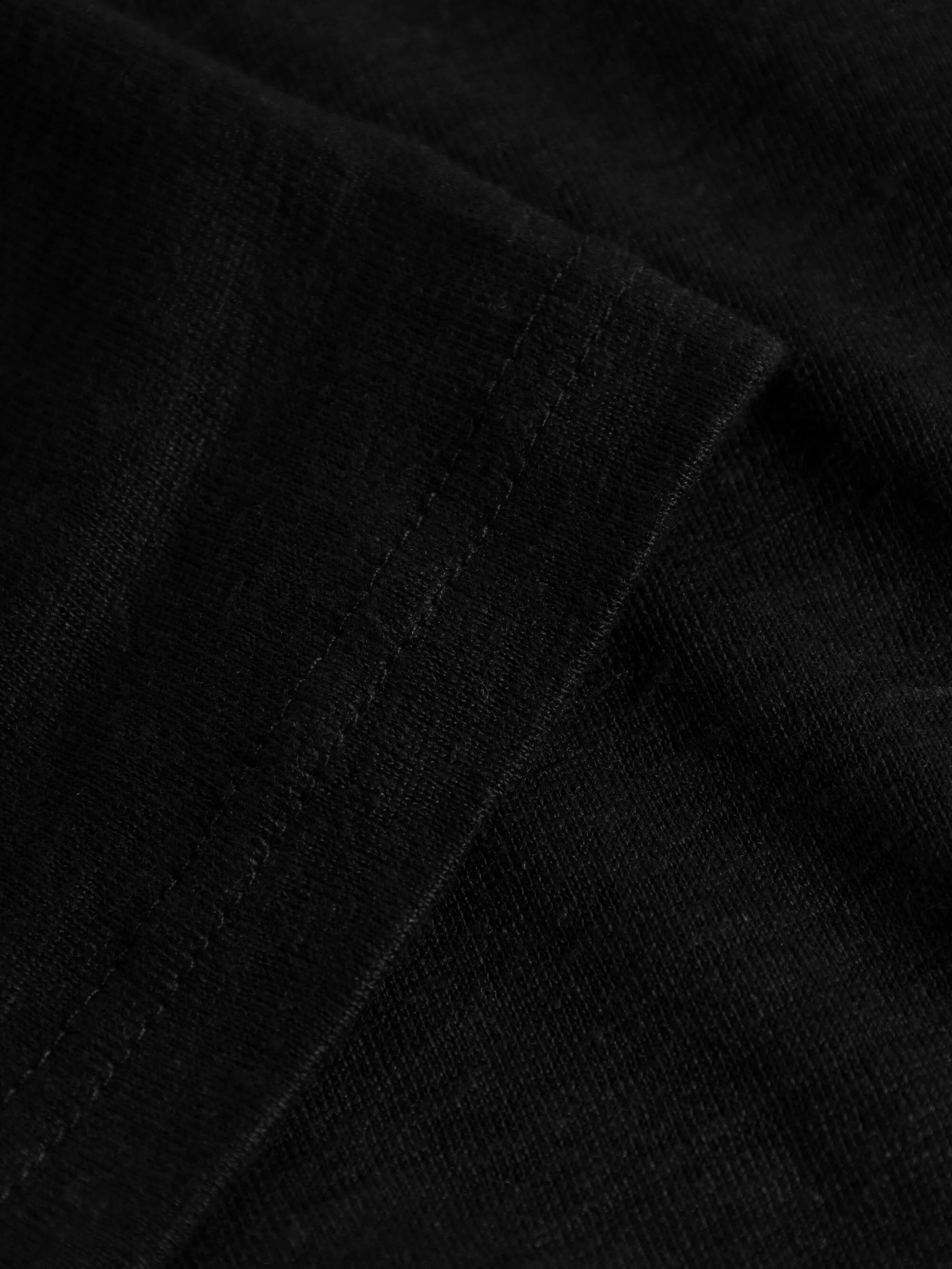 Linen t-shirt - Black Jet Knowledge Cotton