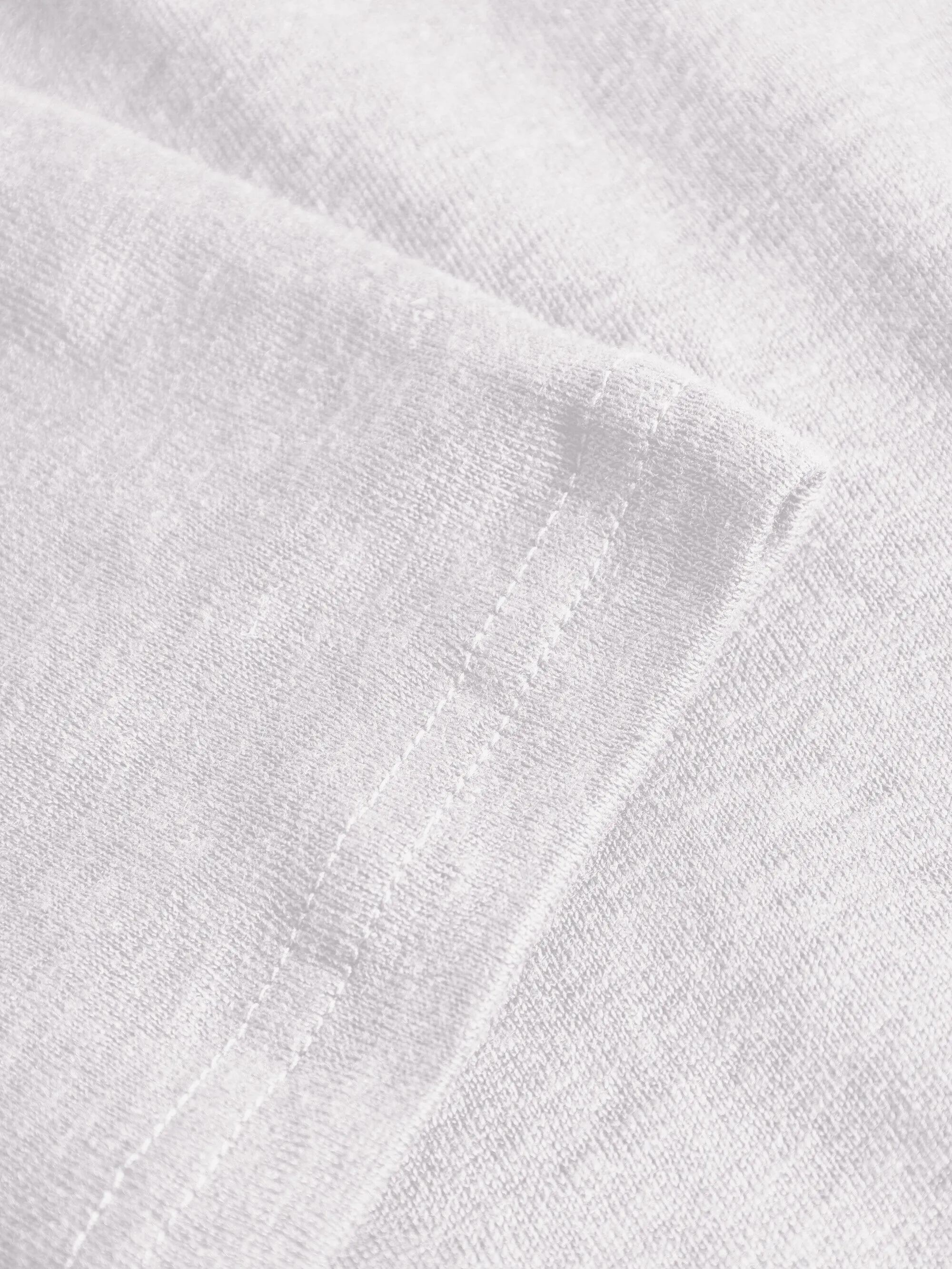 Linen t-shirt - Bright White Knowledge Cotton
