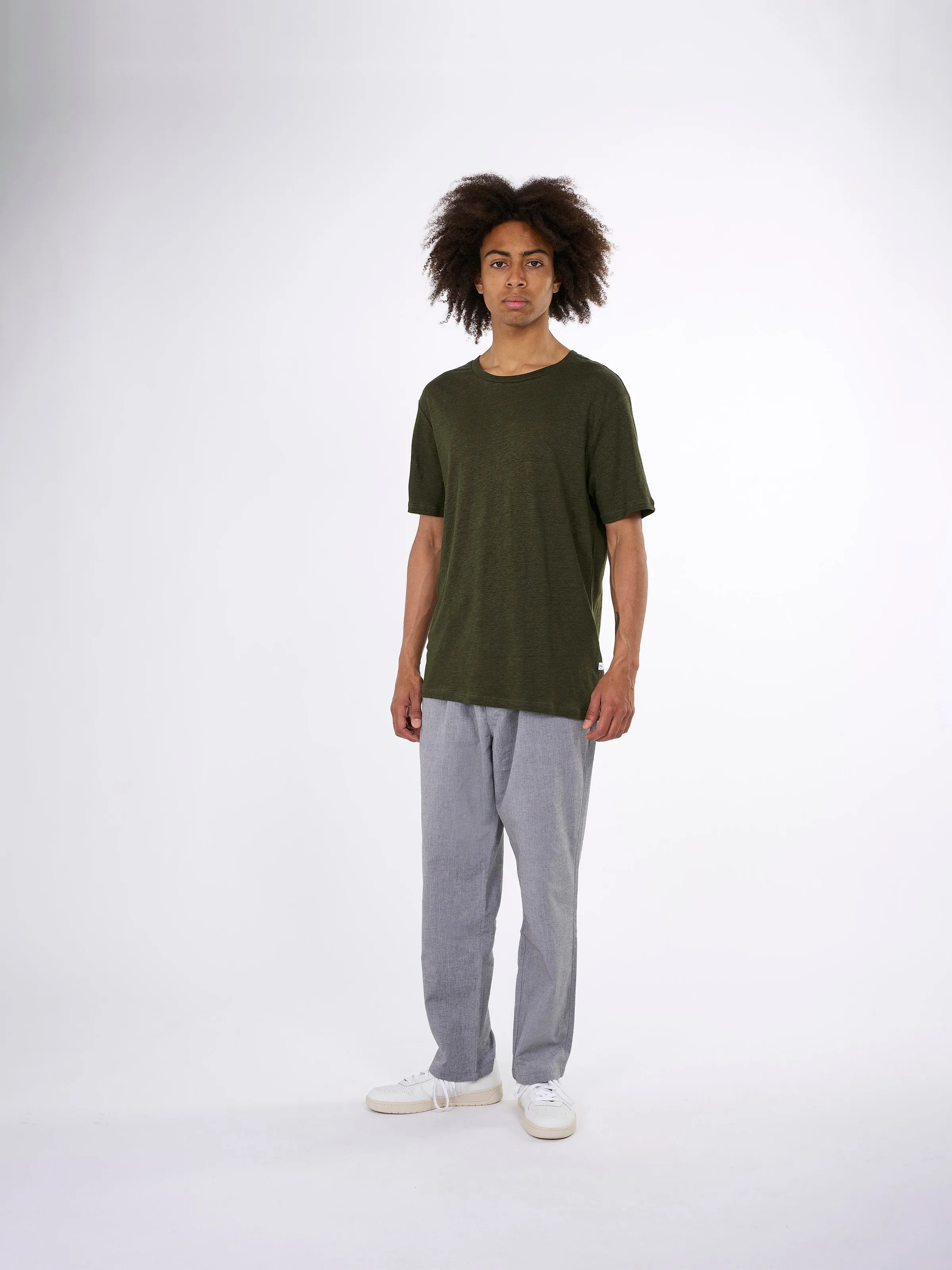 Linen t-shirt - Forrest Night Knowledge Cotton