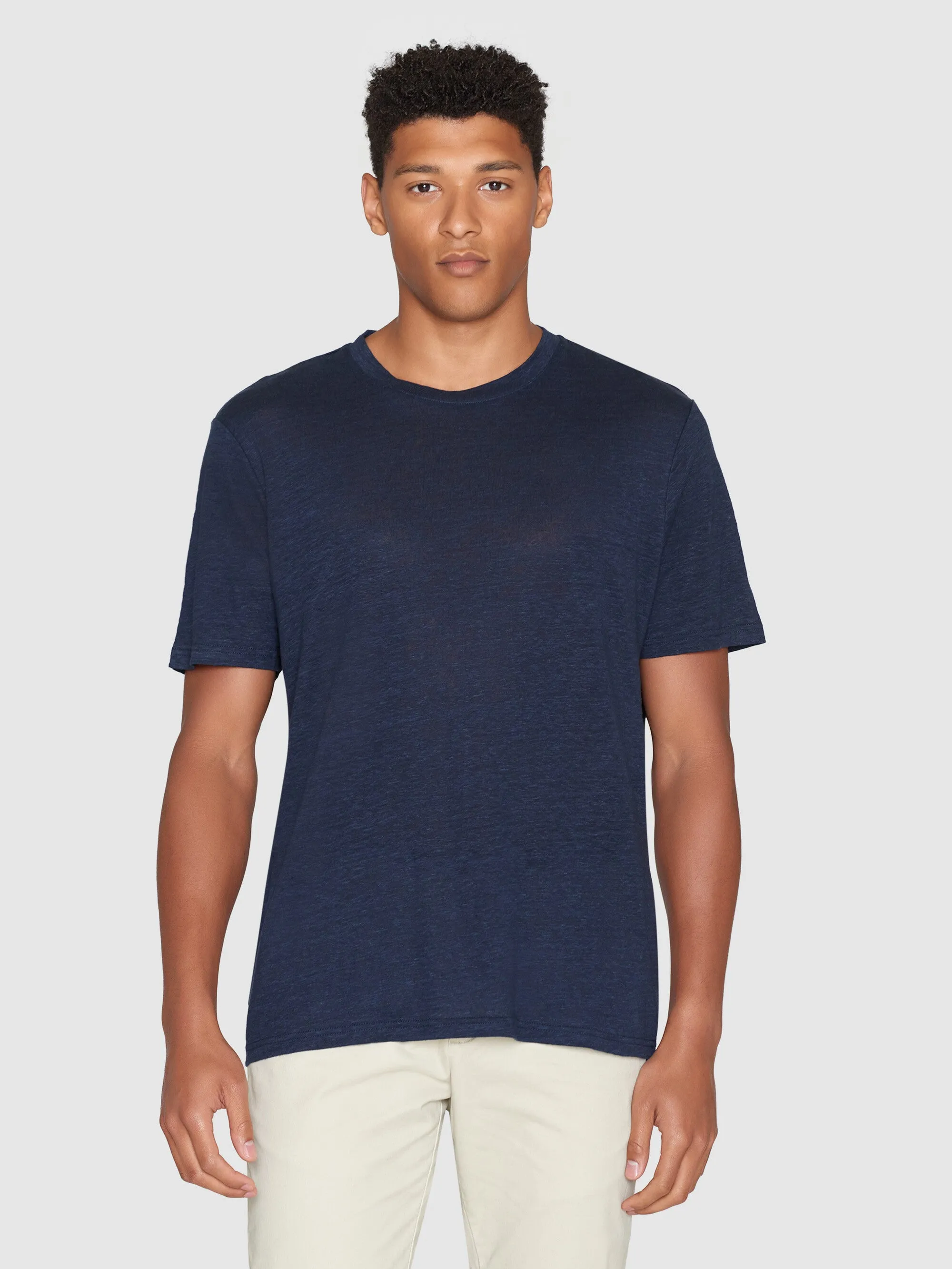 Linen t-shirt - Total Eclipse Knowledge Cotton
