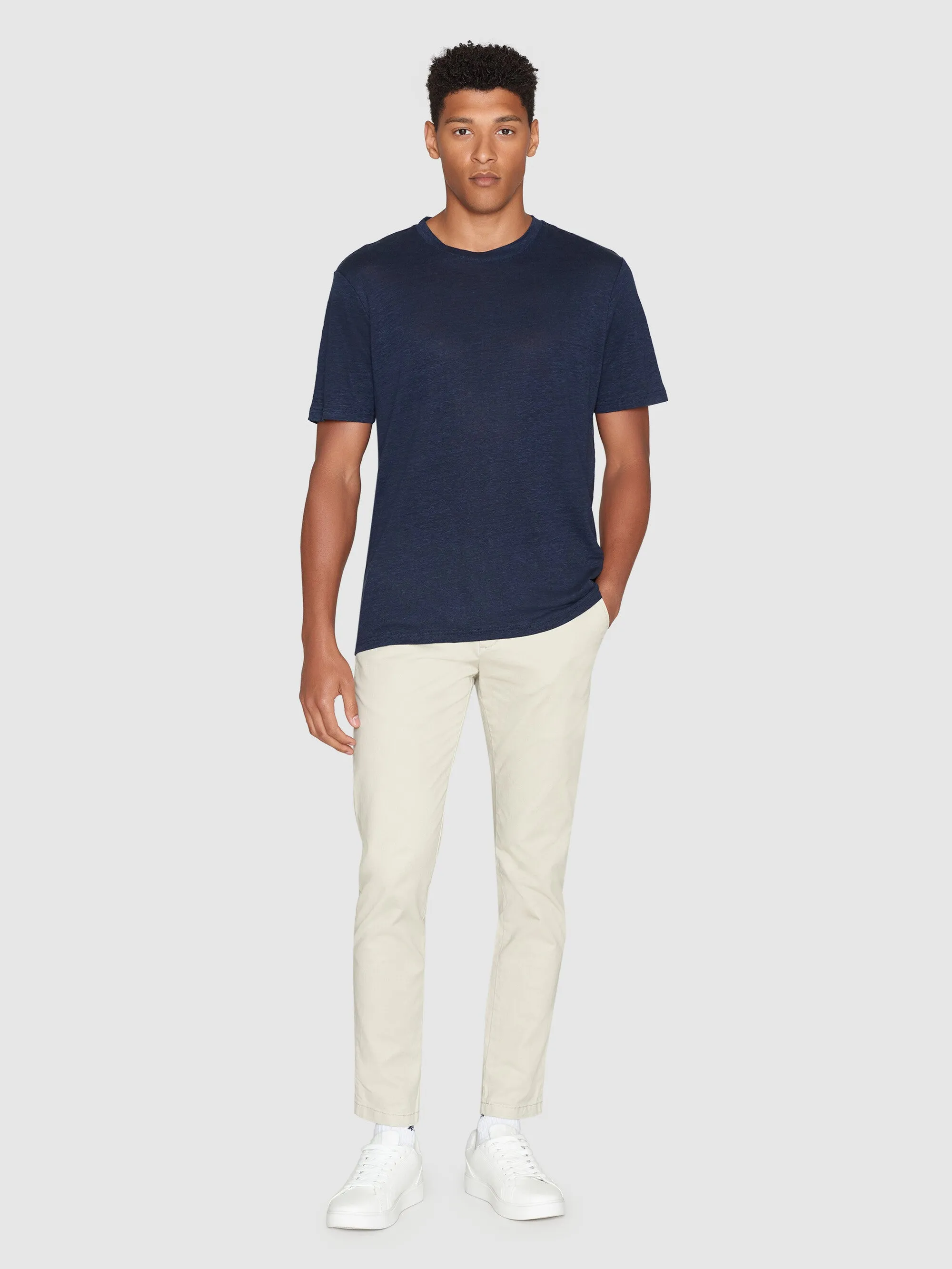 Linen t-shirt - Total Eclipse Knowledge Cotton