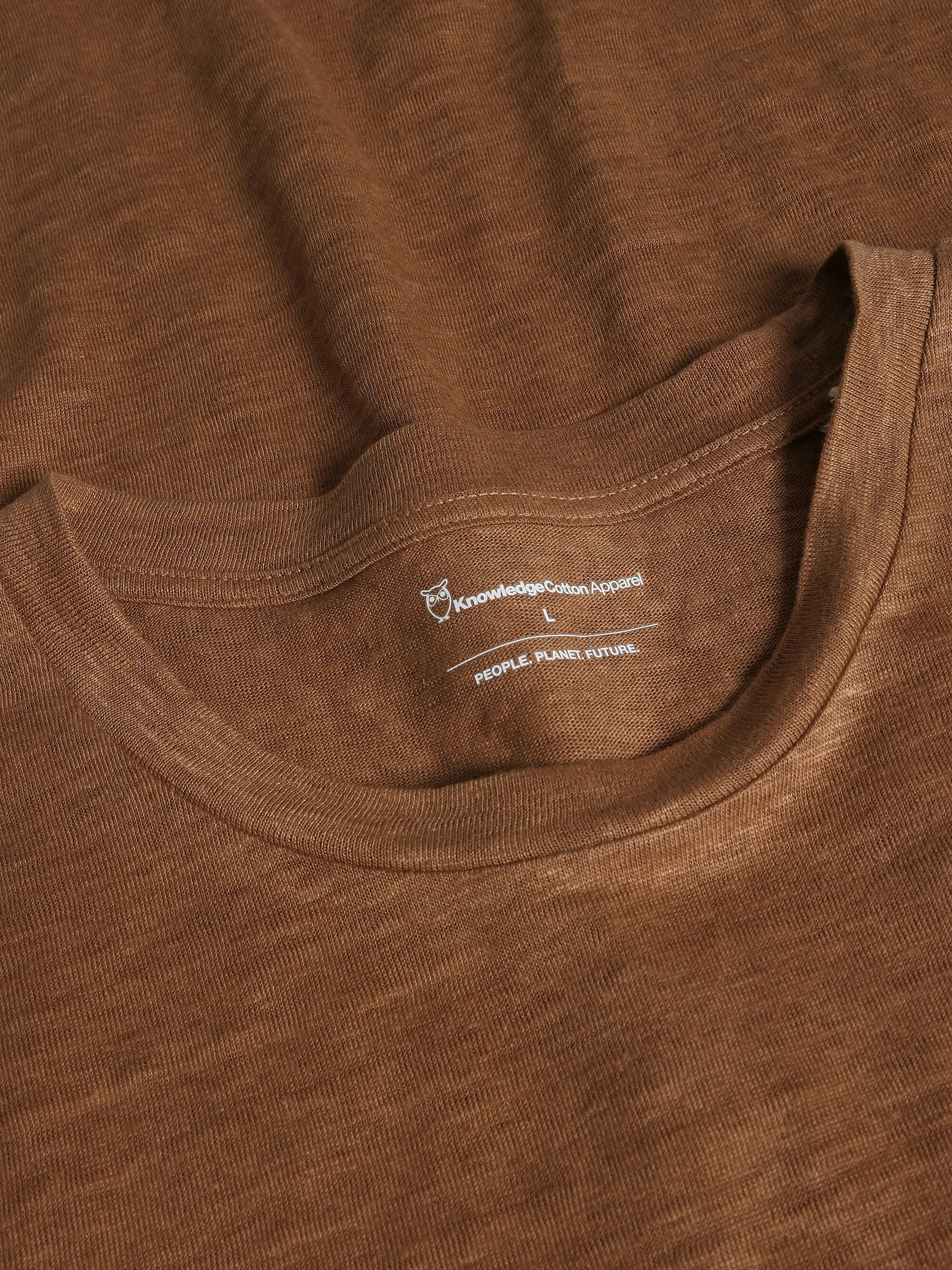 Linen t-shirt - Tuffet Knowledge Cotton