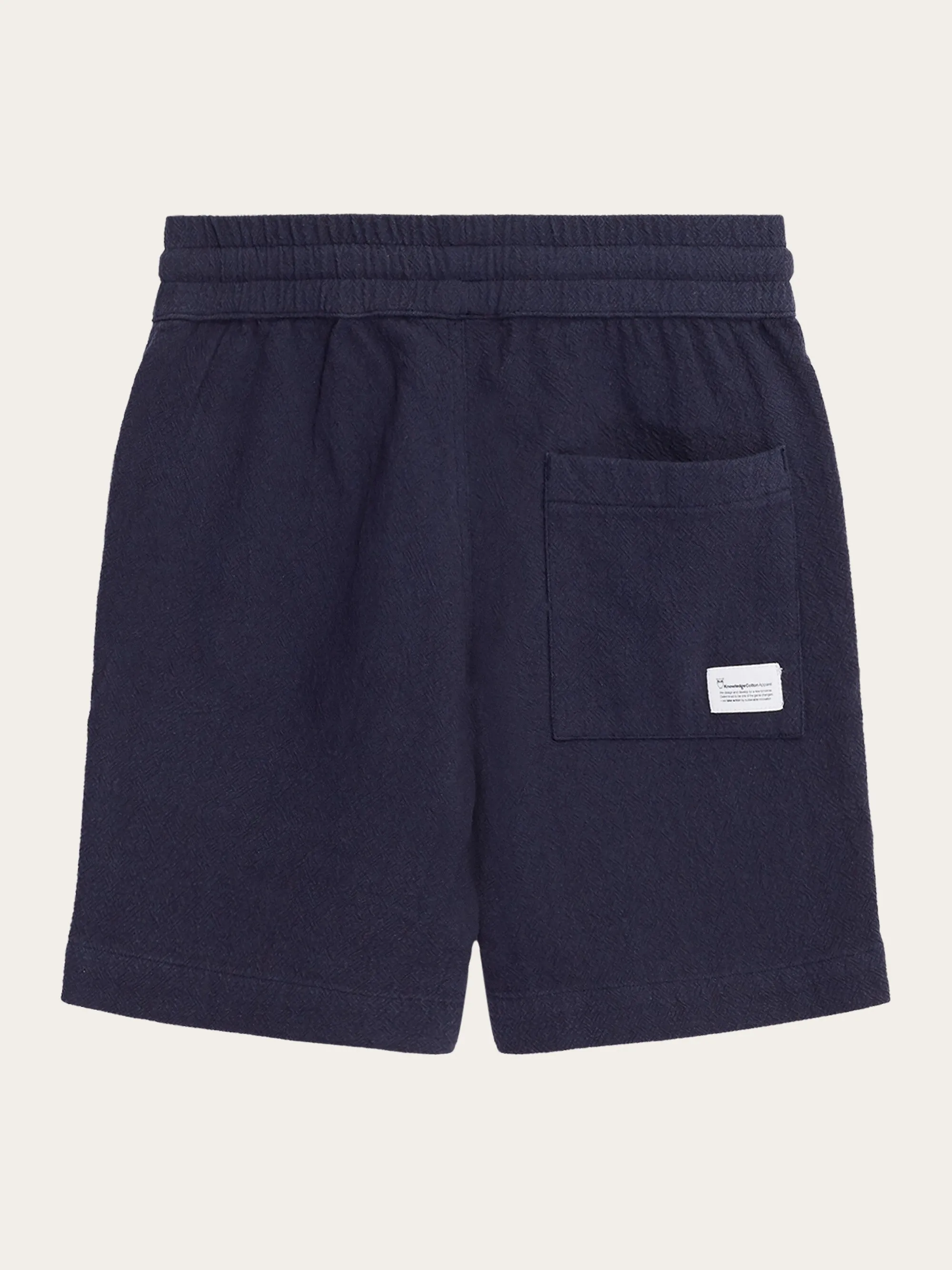 Loose crushed cotton shorts - GOTS/Vegan - Total Eclipse Knowledge Cotton