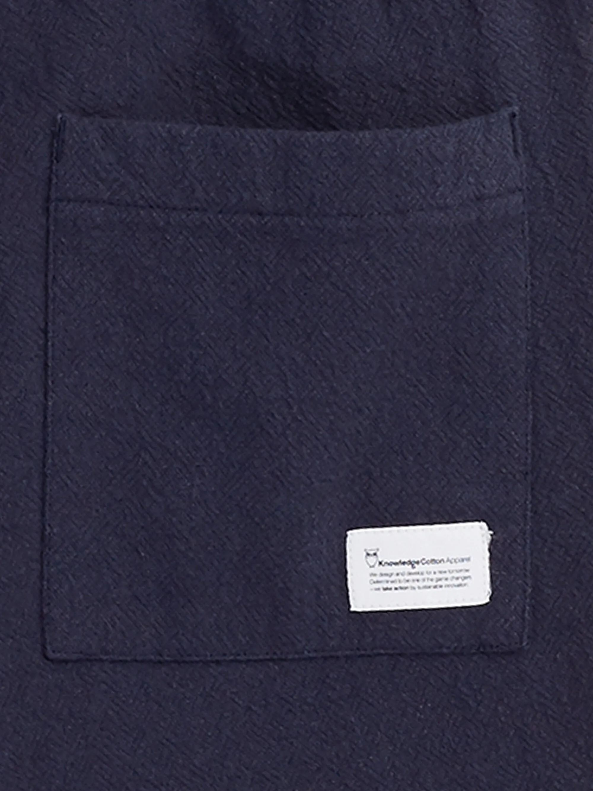 Loose crushed cotton shorts - GOTS/Vegan - Total Eclipse Knowledge Cotton