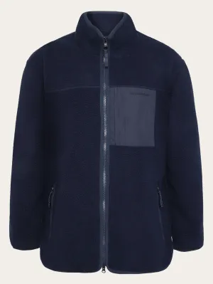 Loose fit Zip Fleece - GRS/Vegan - Night Sky Knowledge Cotton