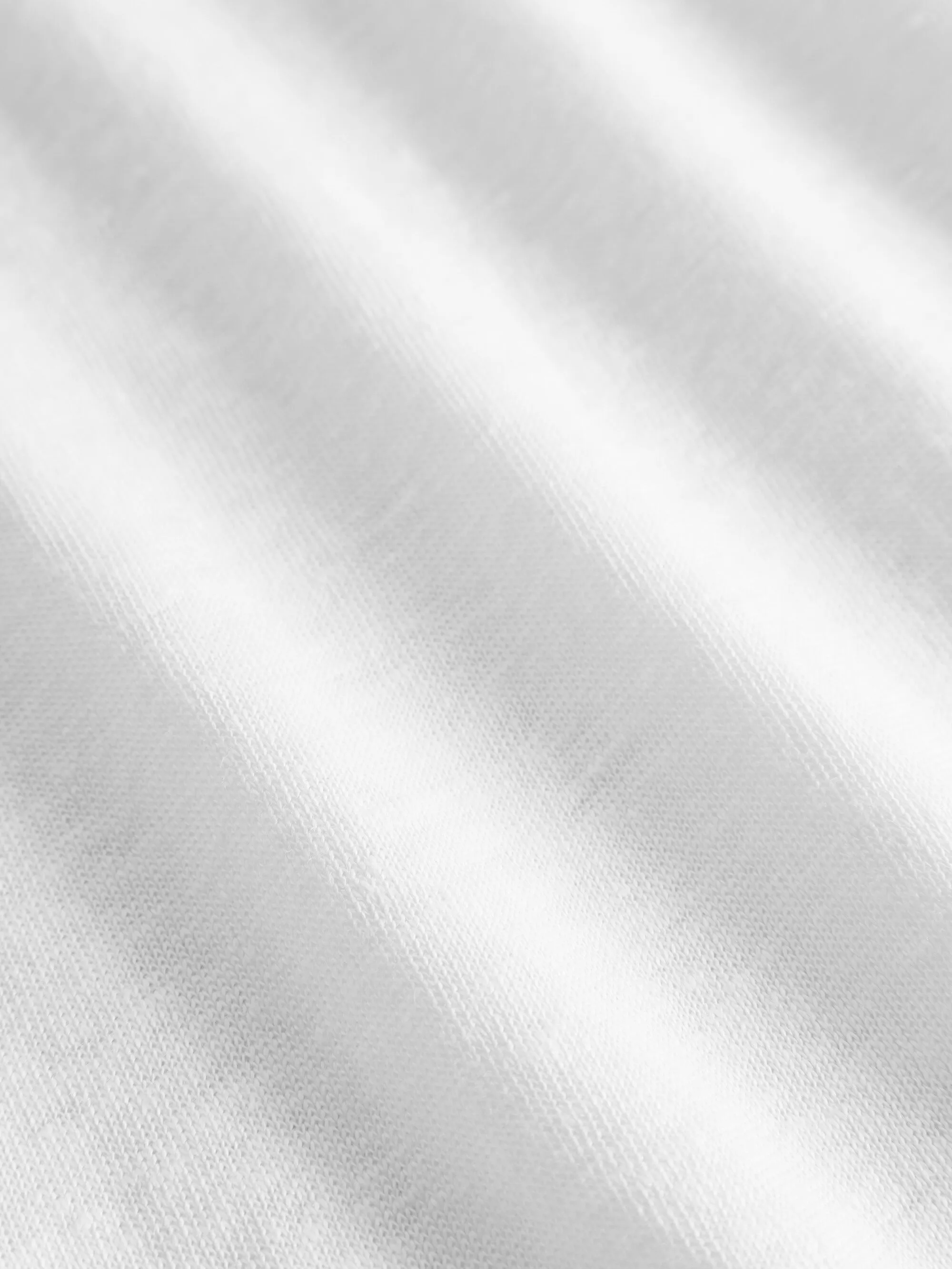 Loose fold up linen t-shirt - Bright White Knowledge Cotton