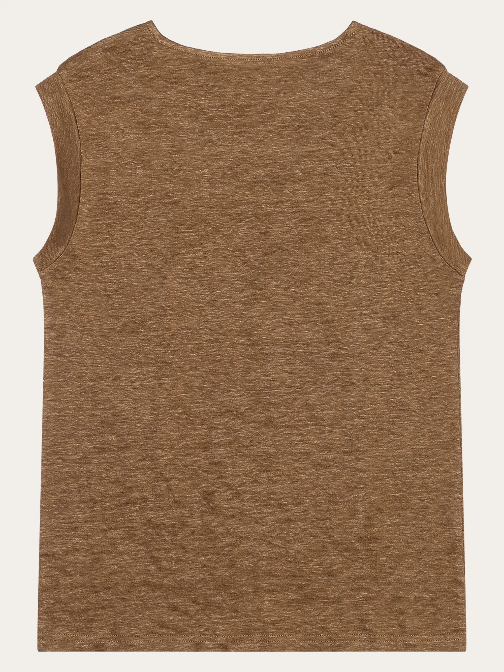 Loose fold up linen t-shirt - Tuffet Knowledge Cotton