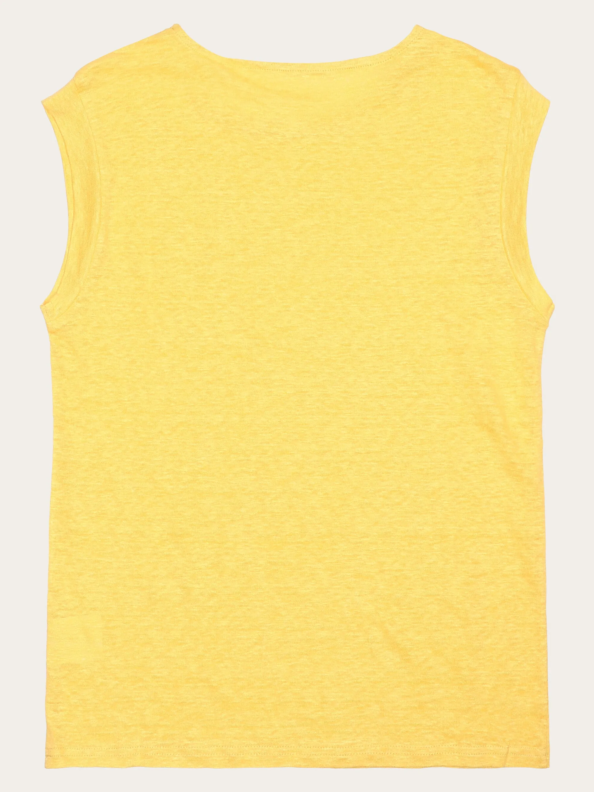 Loose fold up linen t-shirt - Yarrow Knowledge Cotton