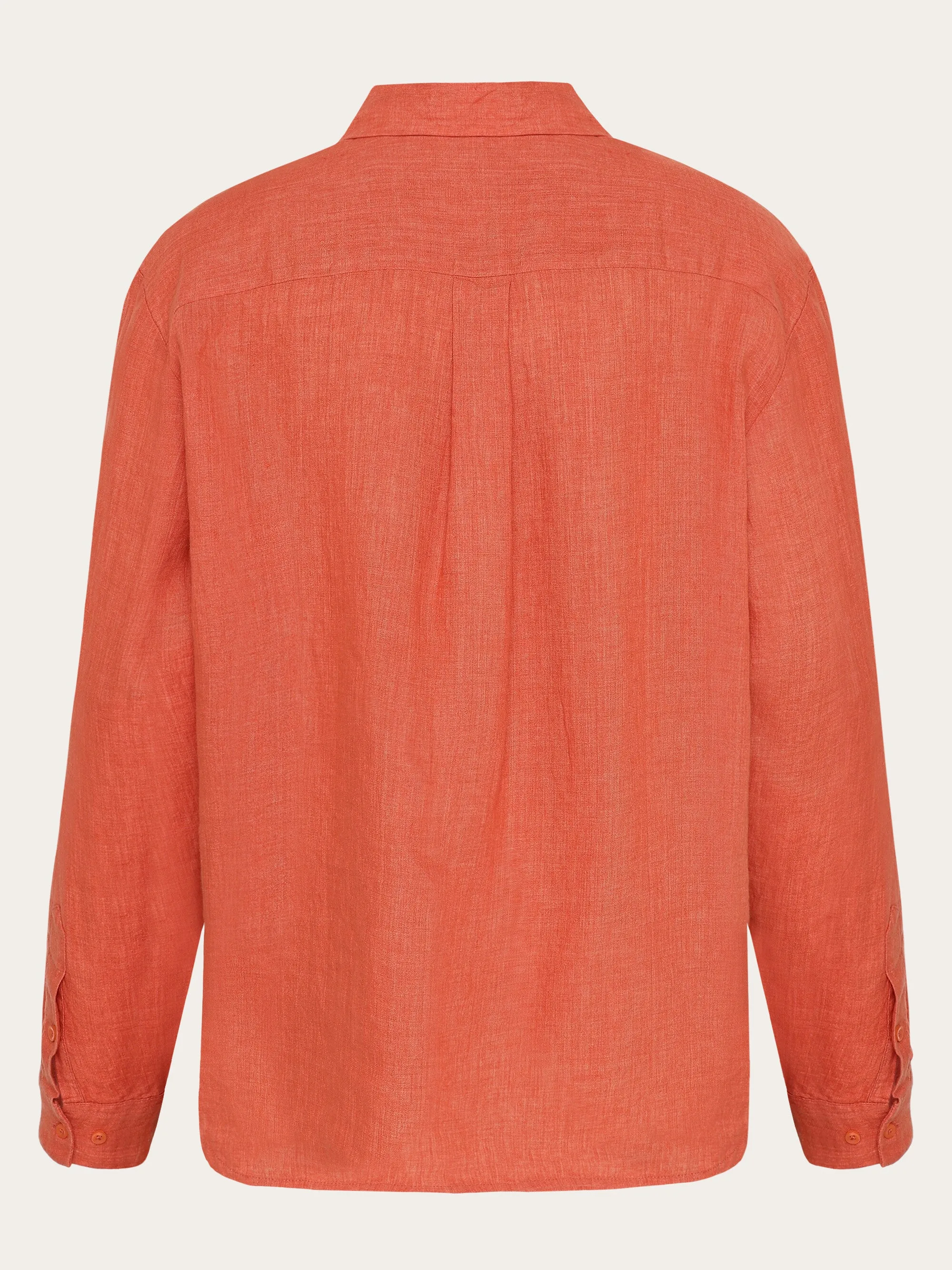 Loose linen long sleeved shirt - GOTS/Vegan - Langoustino Knowledge Cotton