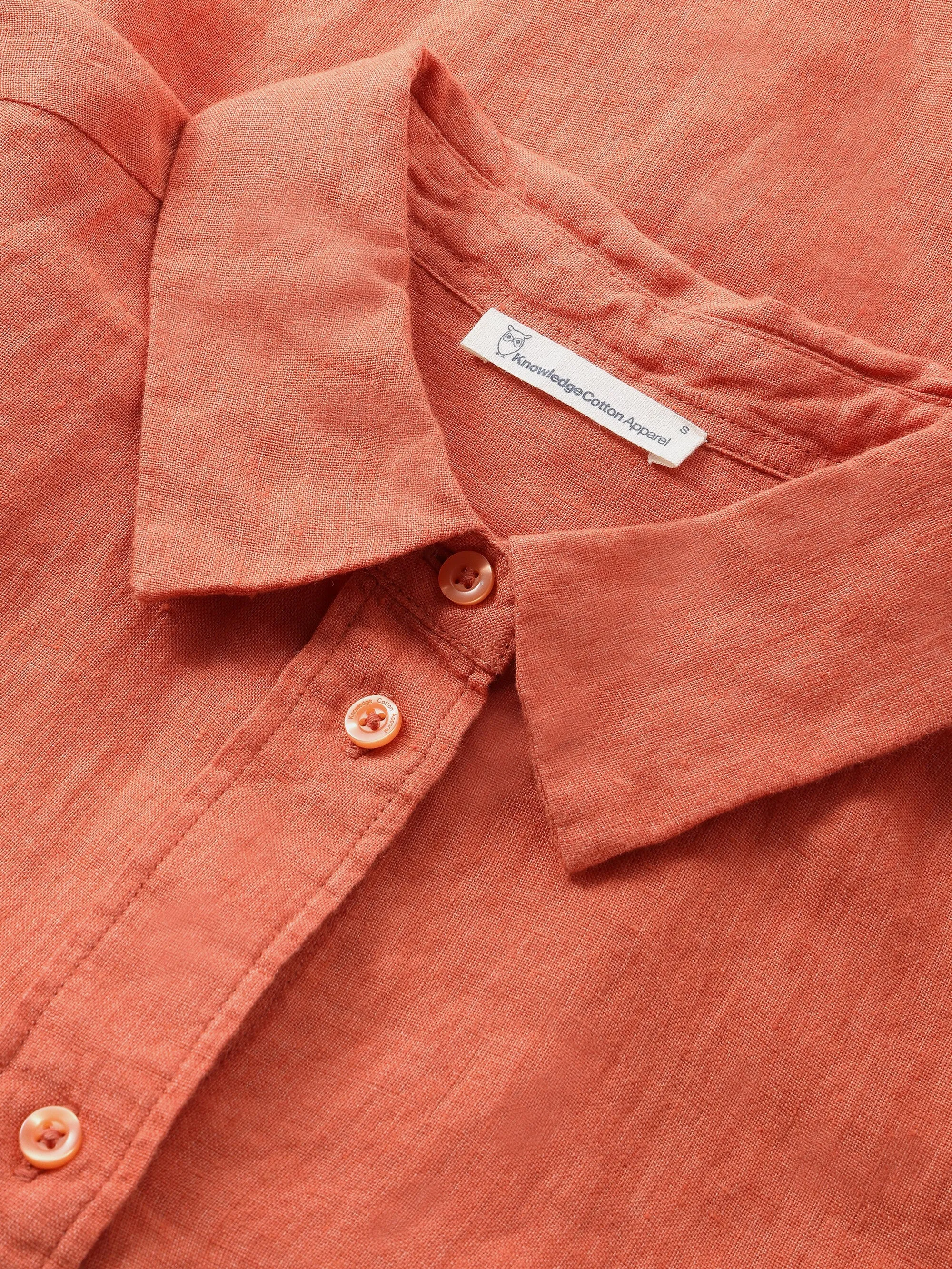 Loose linen long sleeved shirt - GOTS/Vegan - Langoustino Knowledge Cotton