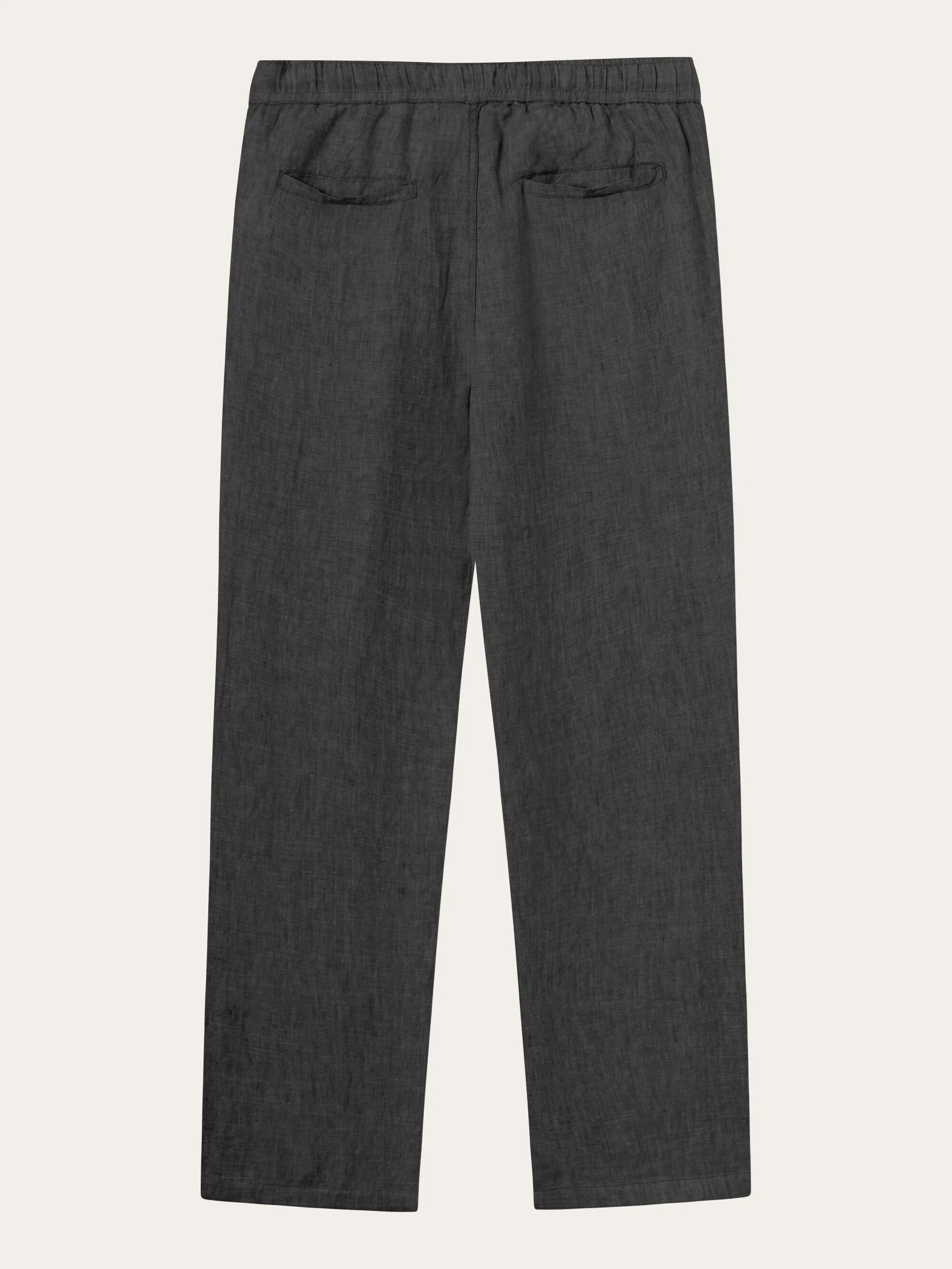 Loose linen pant - Black Jet Knowledge Cotton