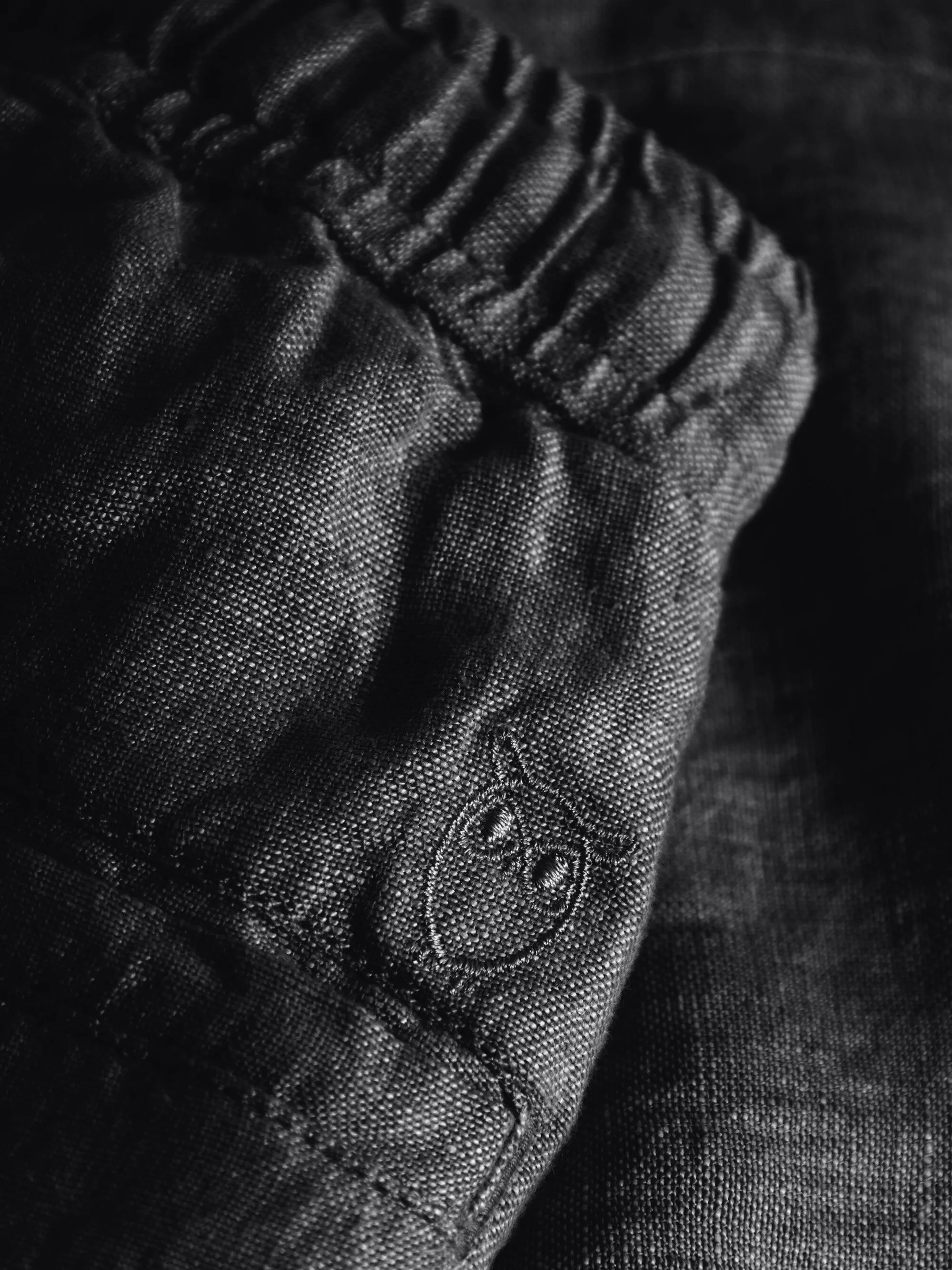 Loose linen pant - Black Jet Knowledge Cotton
