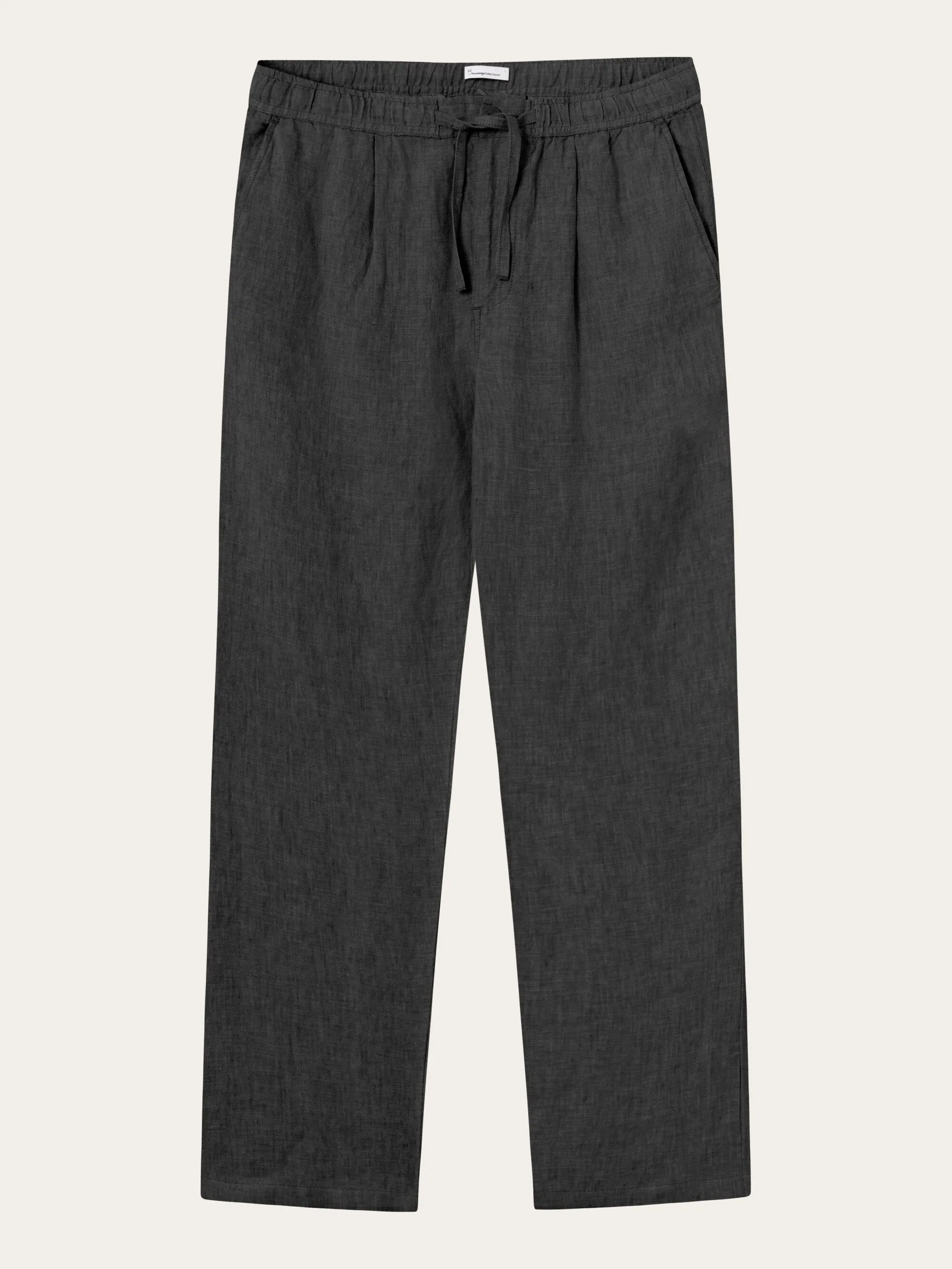 Loose linen pant - Black Jet Knowledge Cotton