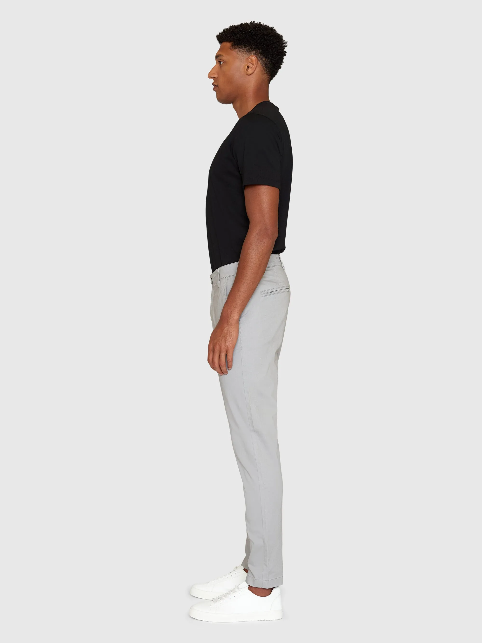 LUCA slim twill chino pants - Alloy Knowledge Cotton