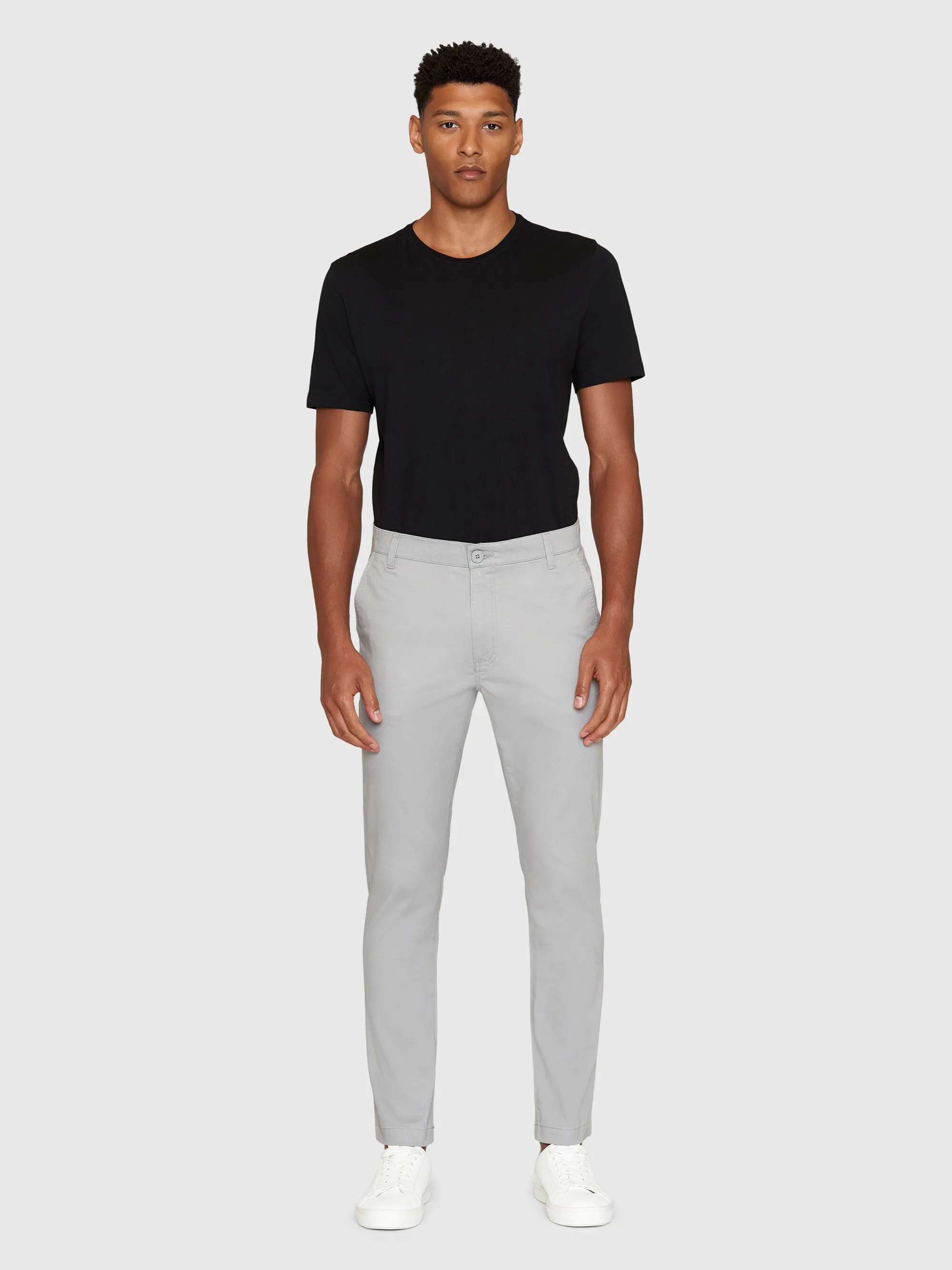 LUCA slim twill chino pants - Alloy Knowledge Cotton