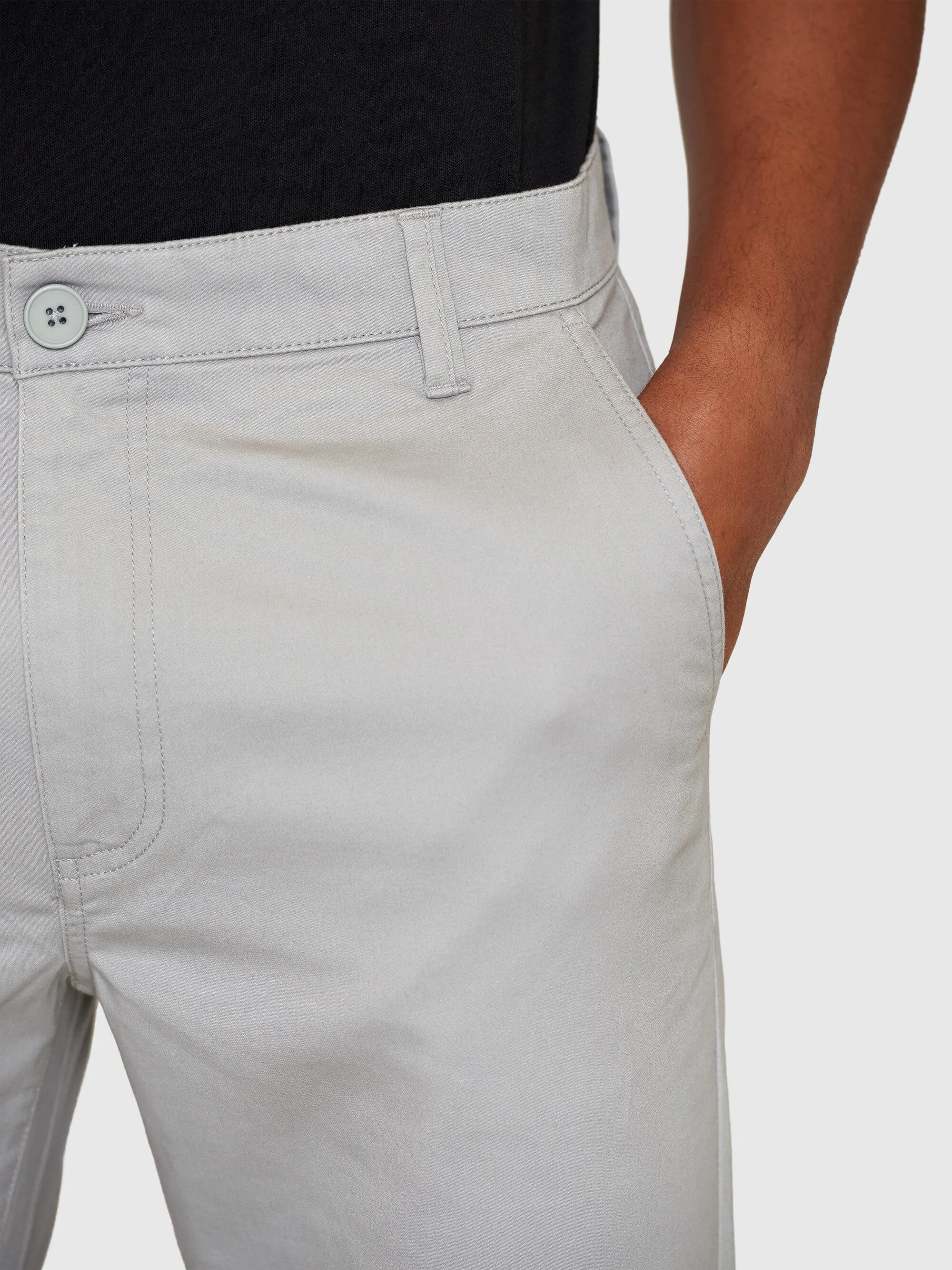 LUCA slim twill chino pants - Alloy Knowledge Cotton