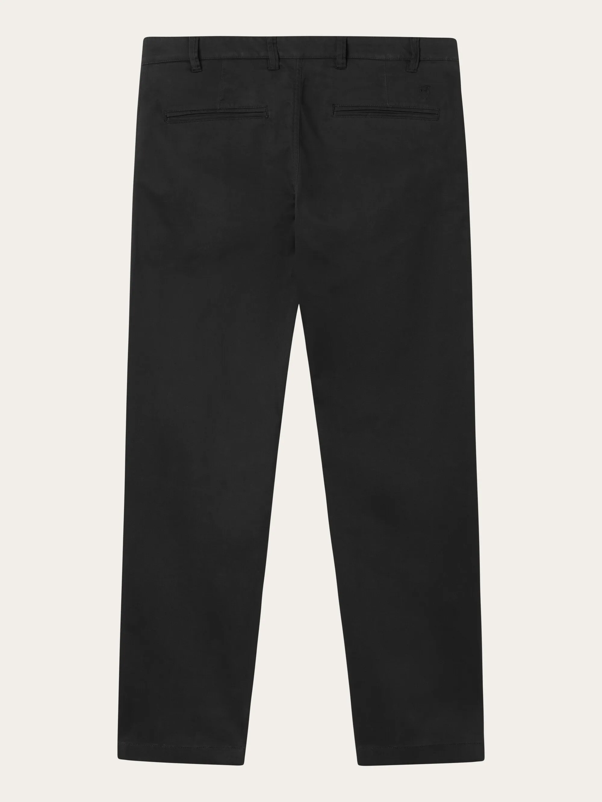 LUCA slim twill chino pants - Black Jet Knowledge Cotton