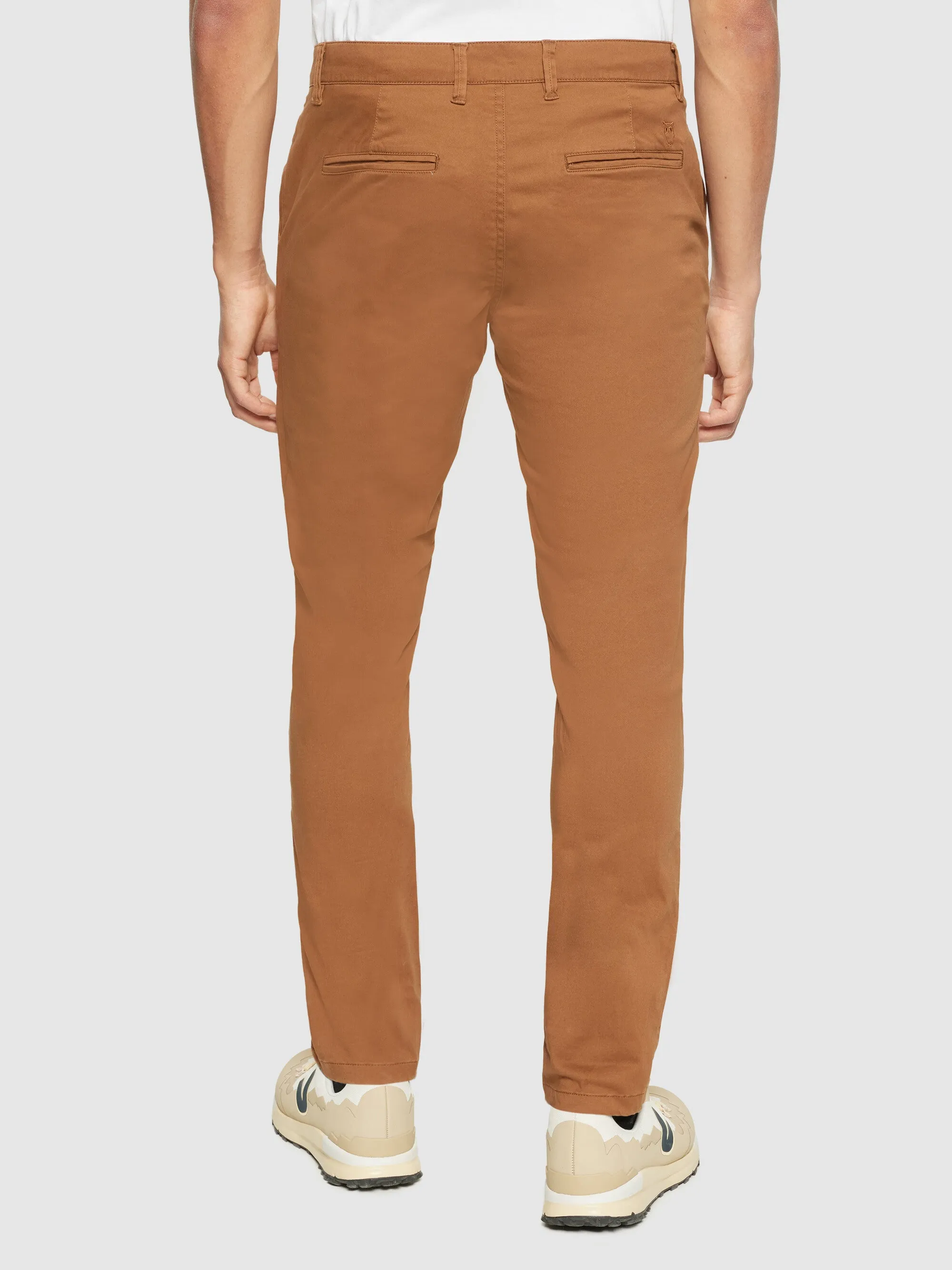 LUCA slim twill chino pants - Dachshund Knowledge Cotton