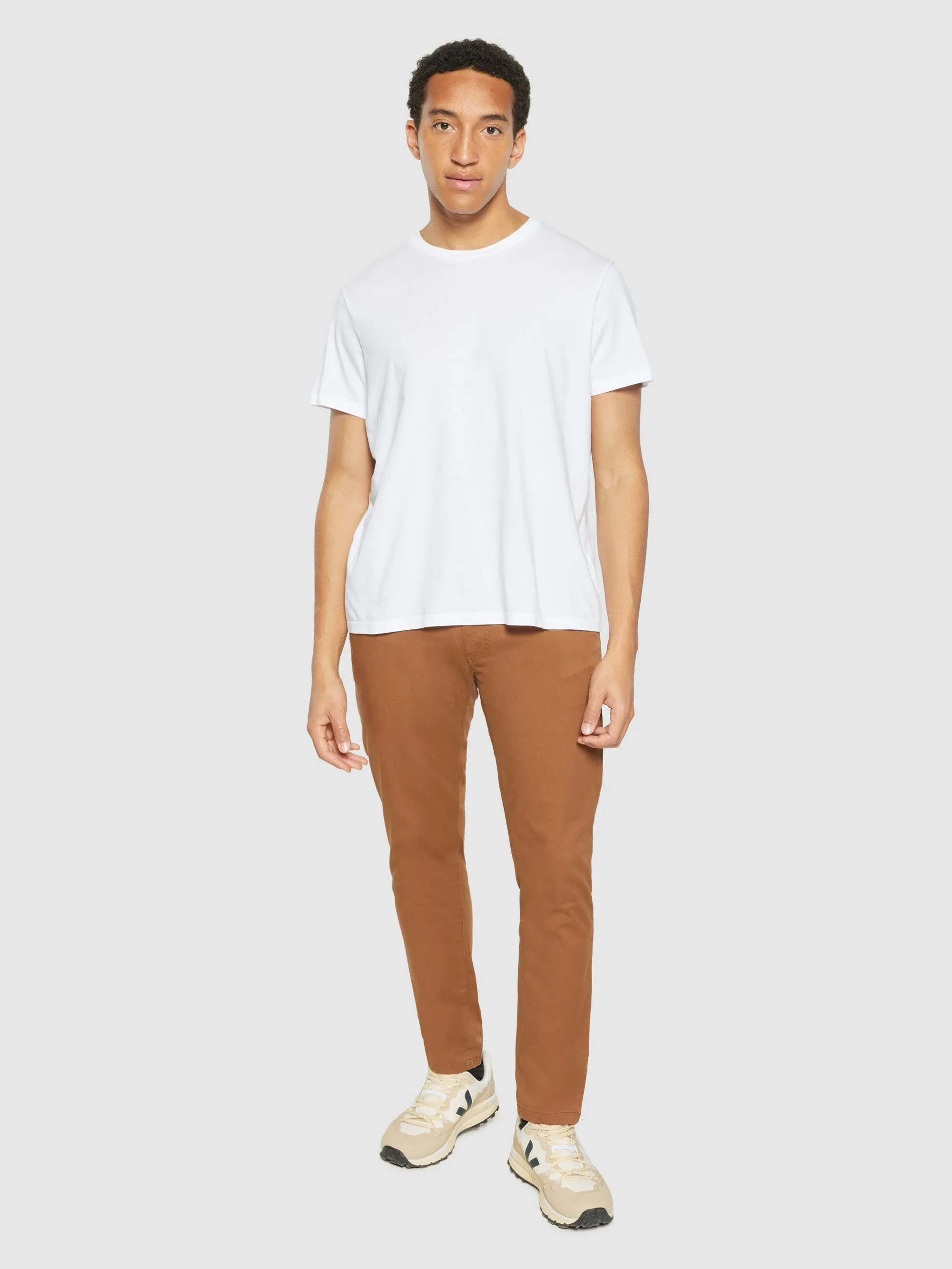 LUCA slim twill chino pants - Dachshund Knowledge Cotton