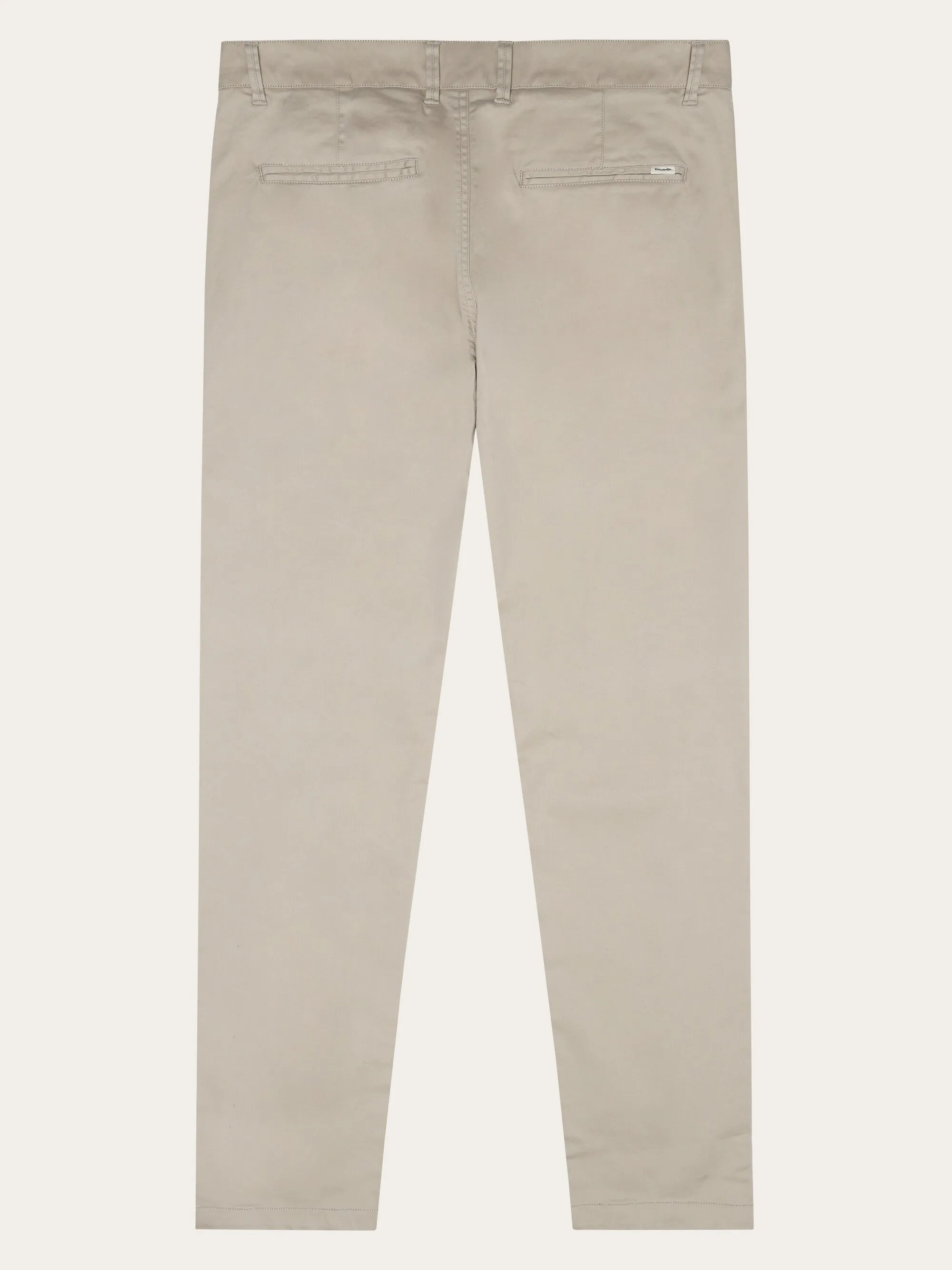 LUCA slim twill chino pants - Light feather gray Knowledge Cotton