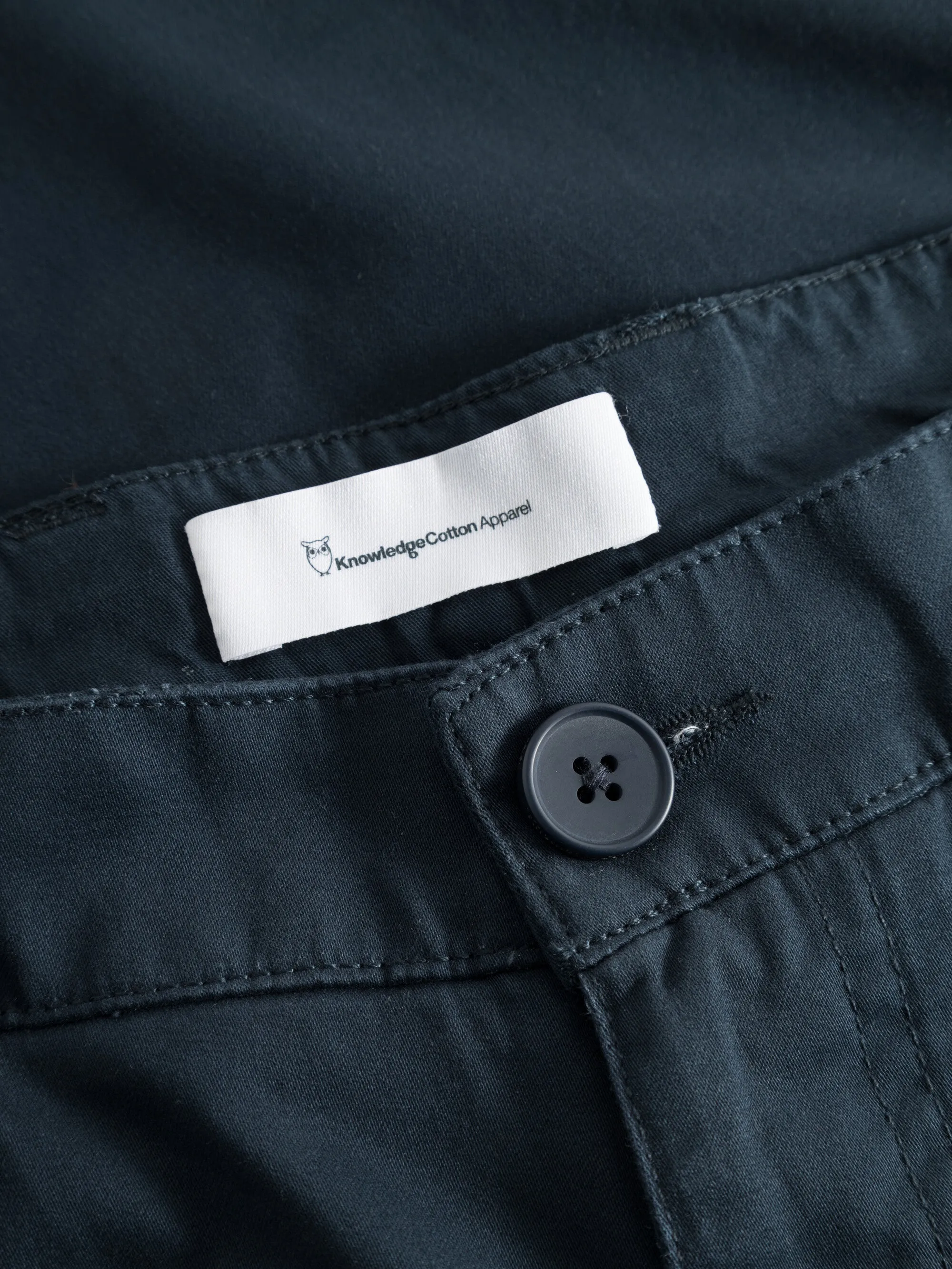 LUCA slim twill chino pants - Total Eclipse Knowledge Cotton