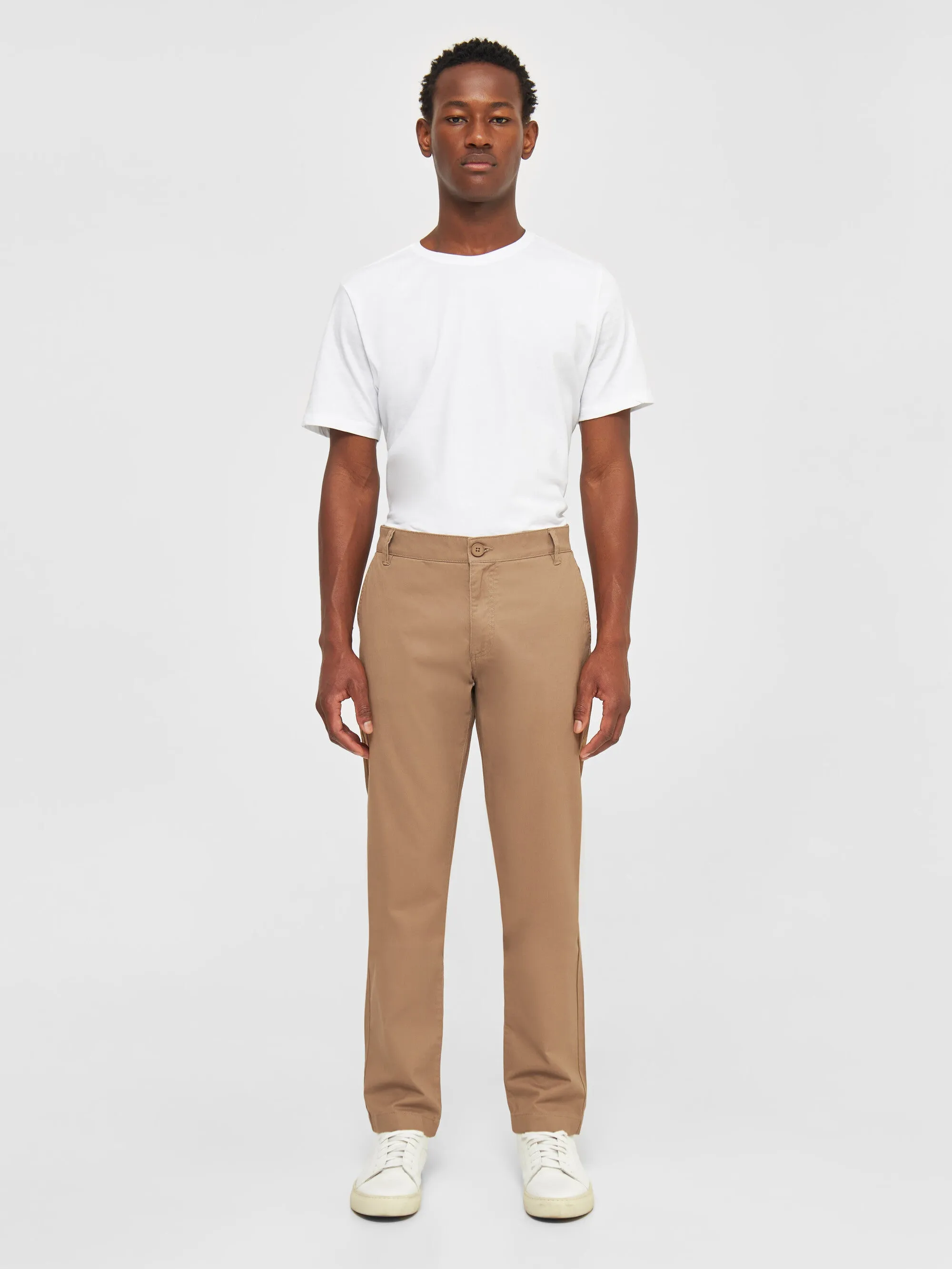LUCA slim twill chino pants - Tuffet Knowledge Cotton