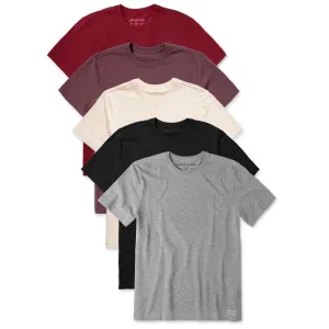 Mens Solid 5-Pack Crusher Tee  Multi 6 LIFE IS GOOD