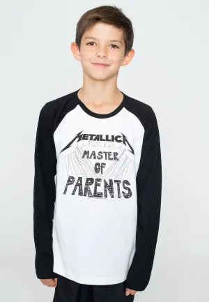 Metallica - Master Of Parents Kids White/Black - Longsleeve
