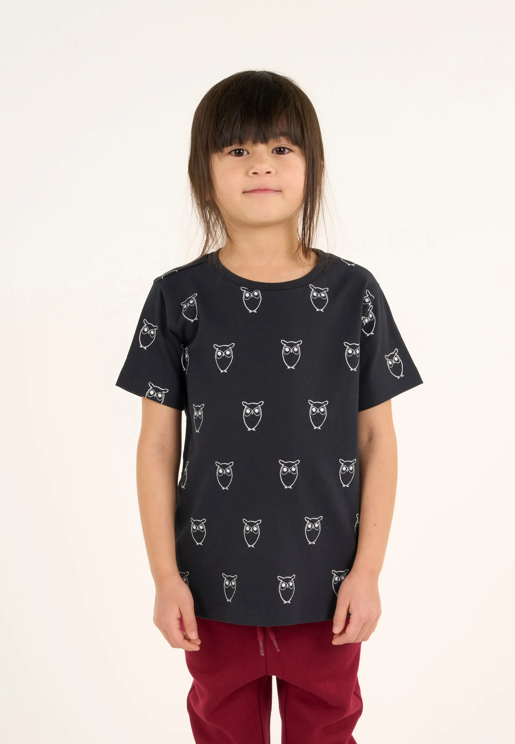 Owl AOP t-shirt - Total Eclipse Knowledge Cotton