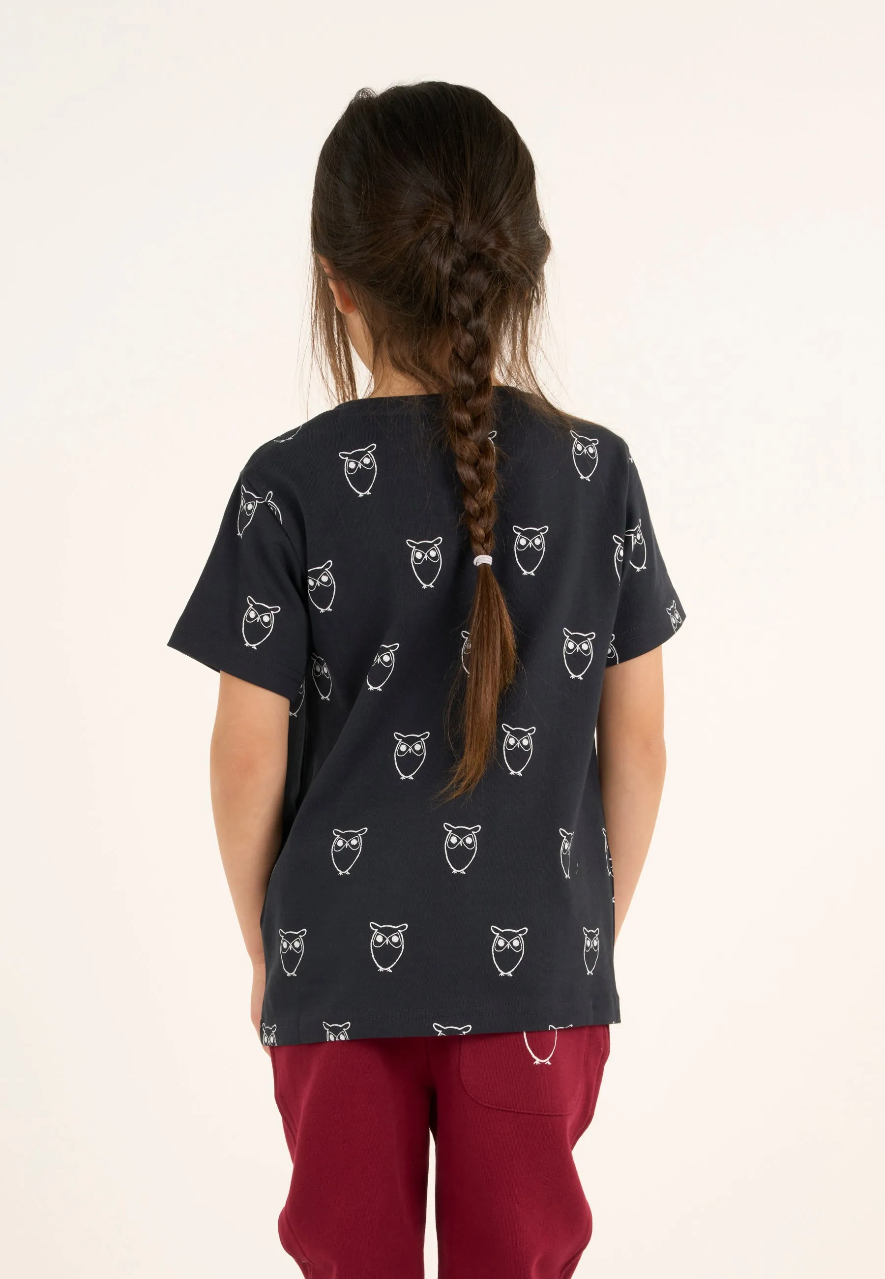 Owl AOP t-shirt - Total Eclipse Knowledge Cotton