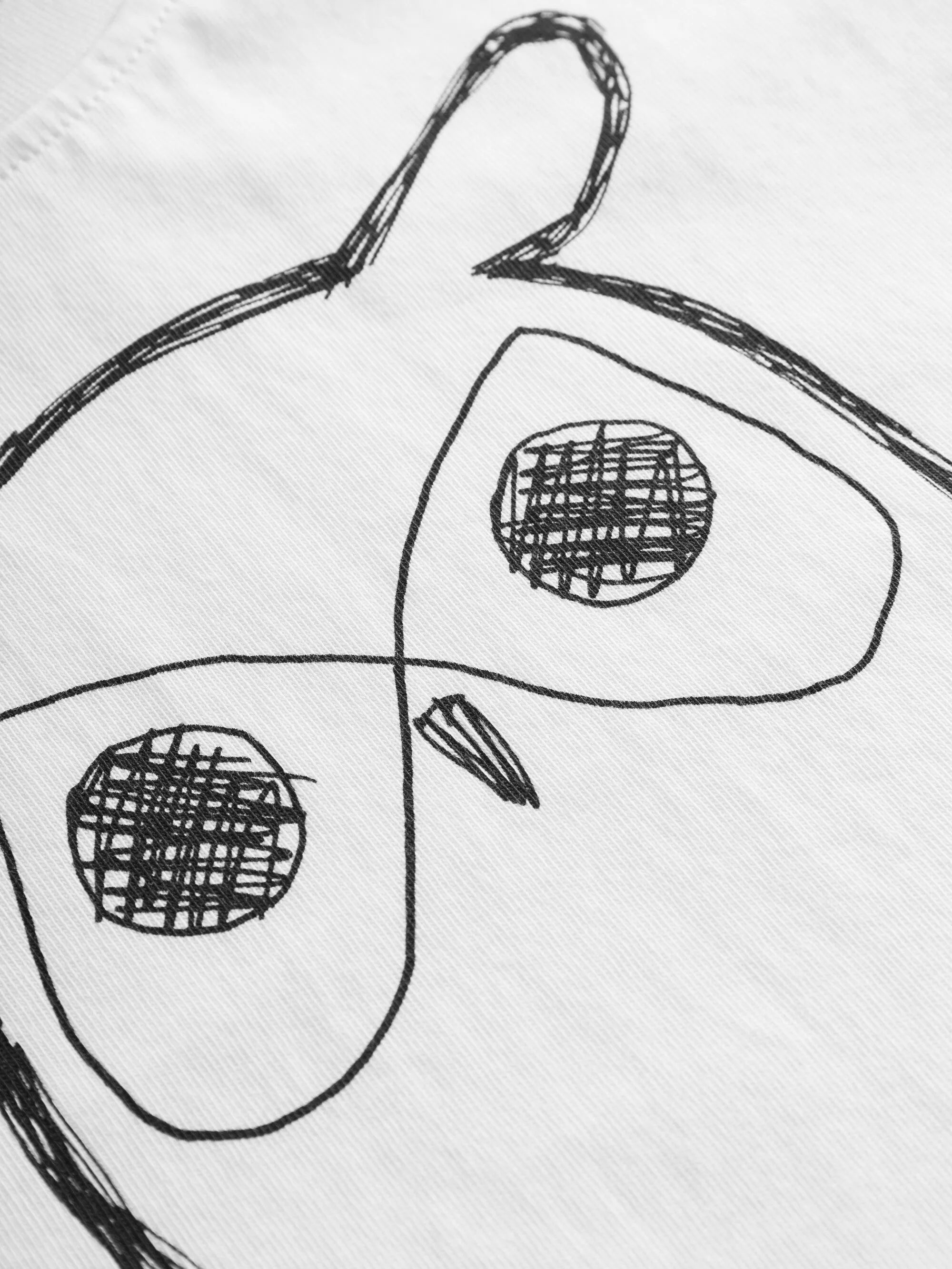 Owl t-shirt - Bright White Knowledge Cotton