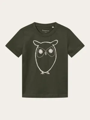 Owl t-shirt - Forrest Night Knowledge Cotton