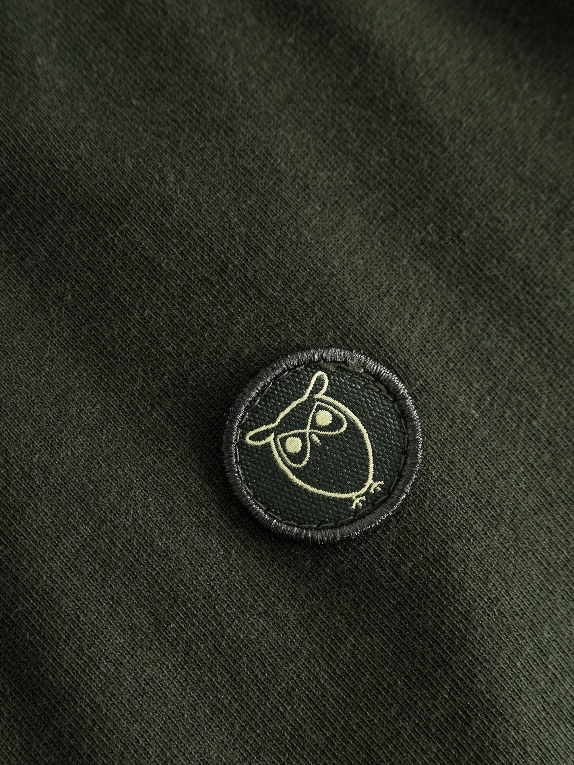 Regular fit badge long sleeved - Forrest Night Knowledge Cotton