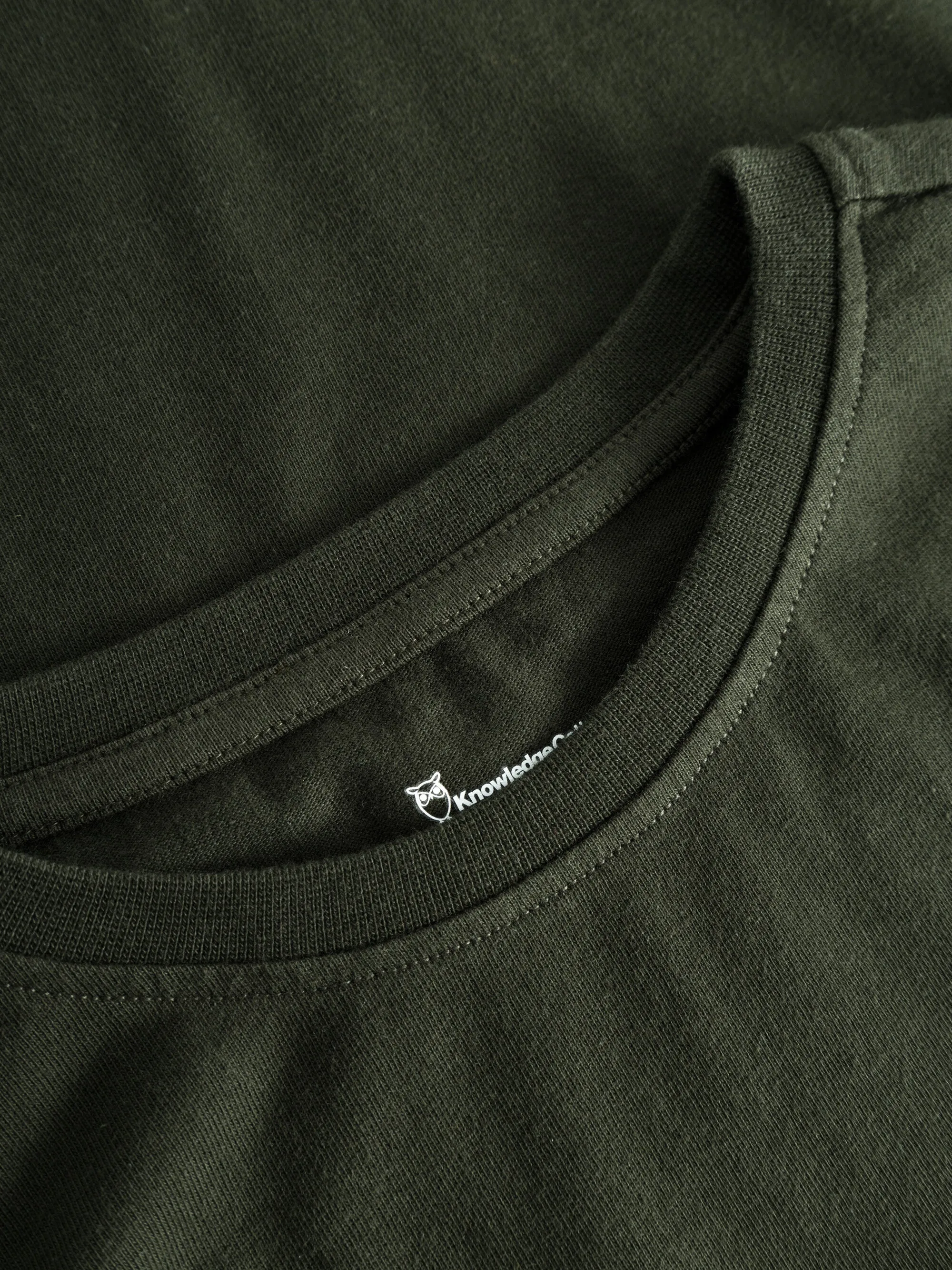 Regular fit badge long sleeved - Forrest Night Knowledge Cotton