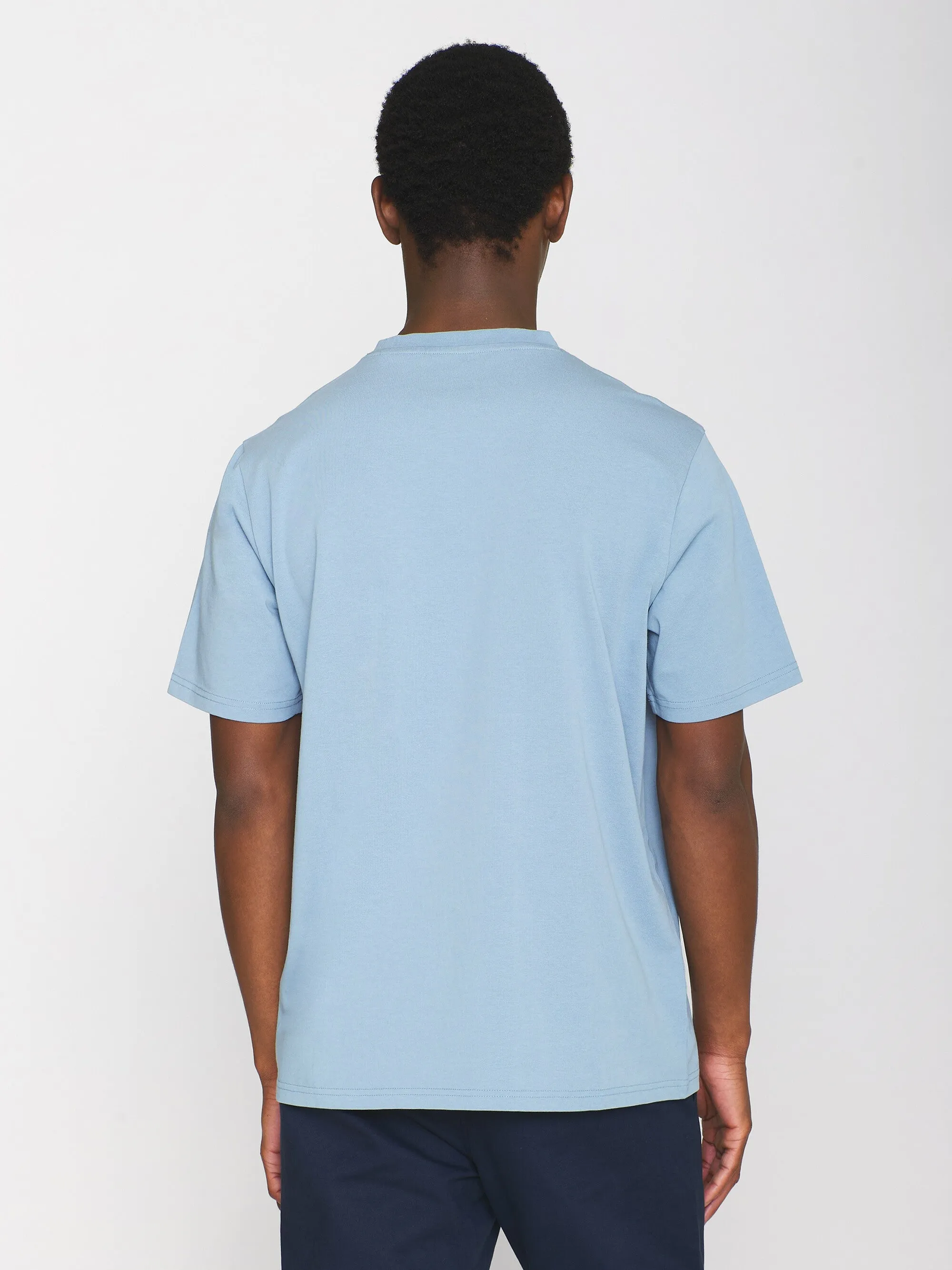 Regular fit Badge t-shirt - Asley Blue Knowledge Cotton