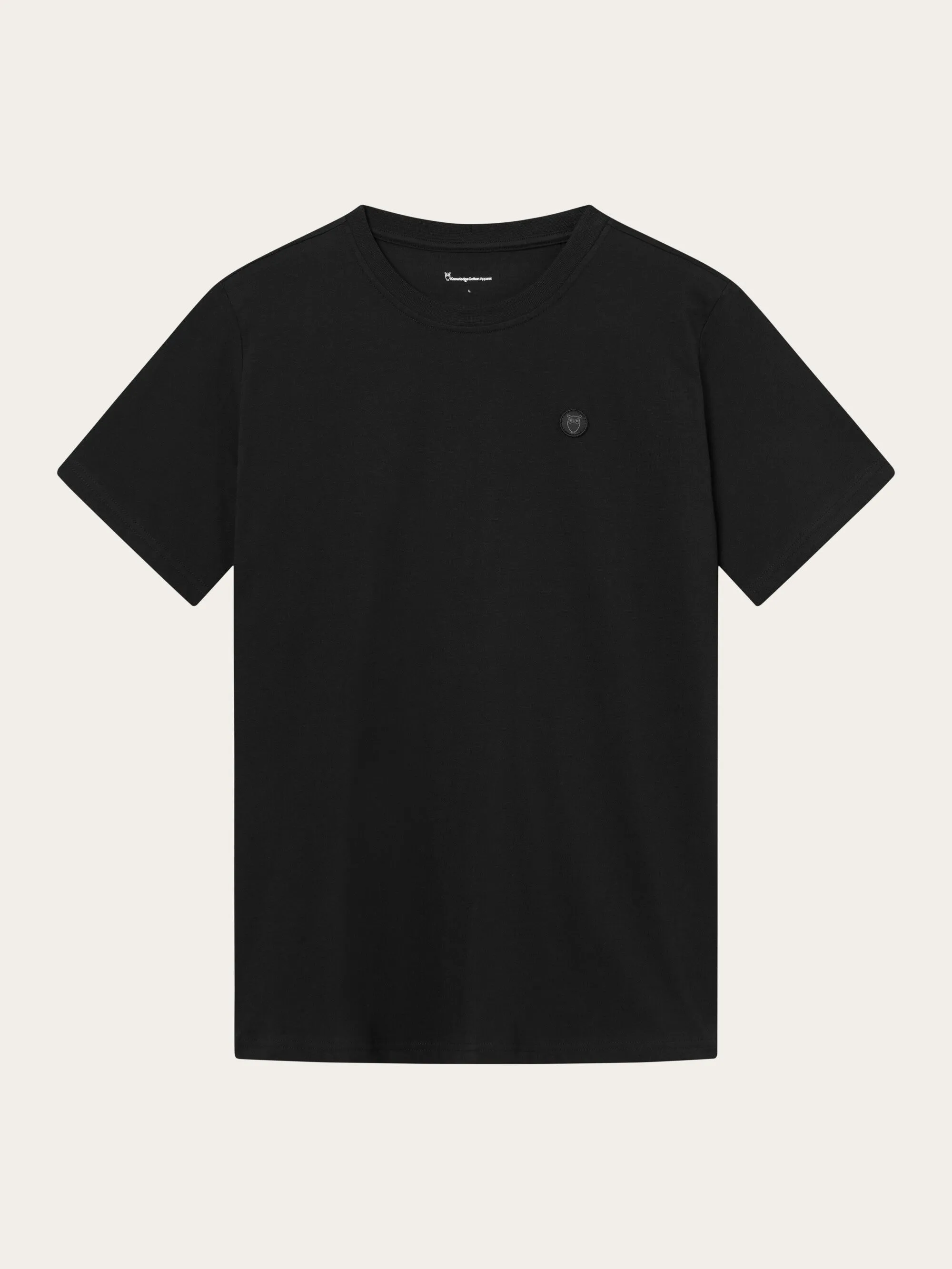 Regular fit Badge t-shirt - Black Jet Knowledge Cotton