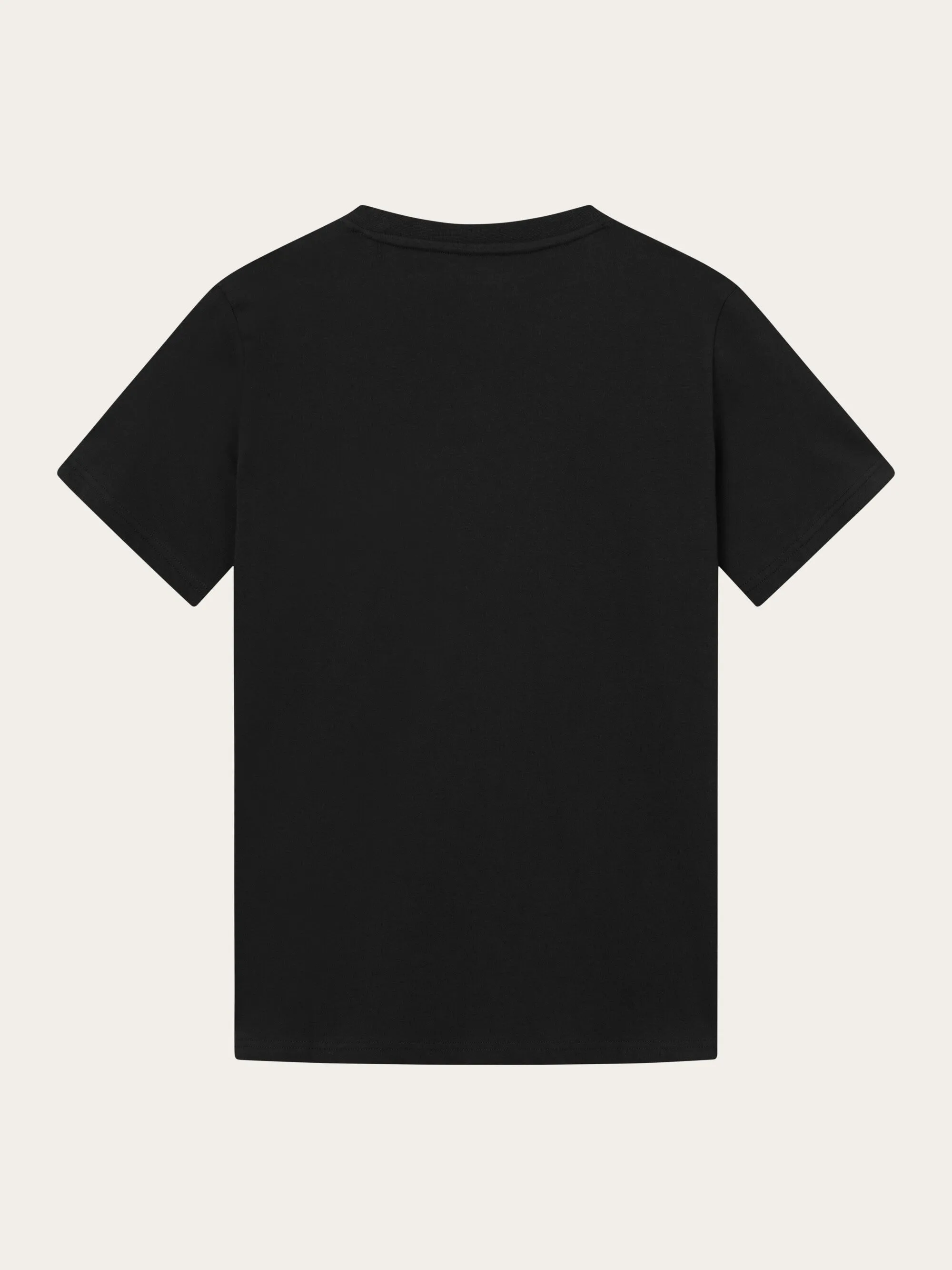 Regular fit Badge t-shirt - Black Jet Knowledge Cotton