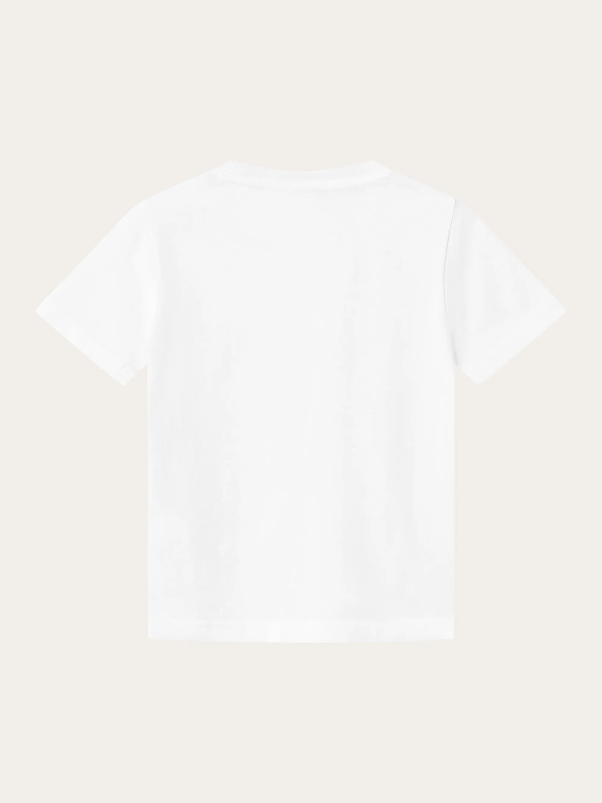 Regular fit badge t-shirt - Bright White Knowledge Cotton