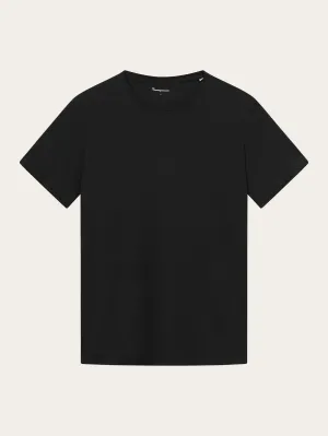 Regular fit Basic tee - Black Jet Knowledge Cotton