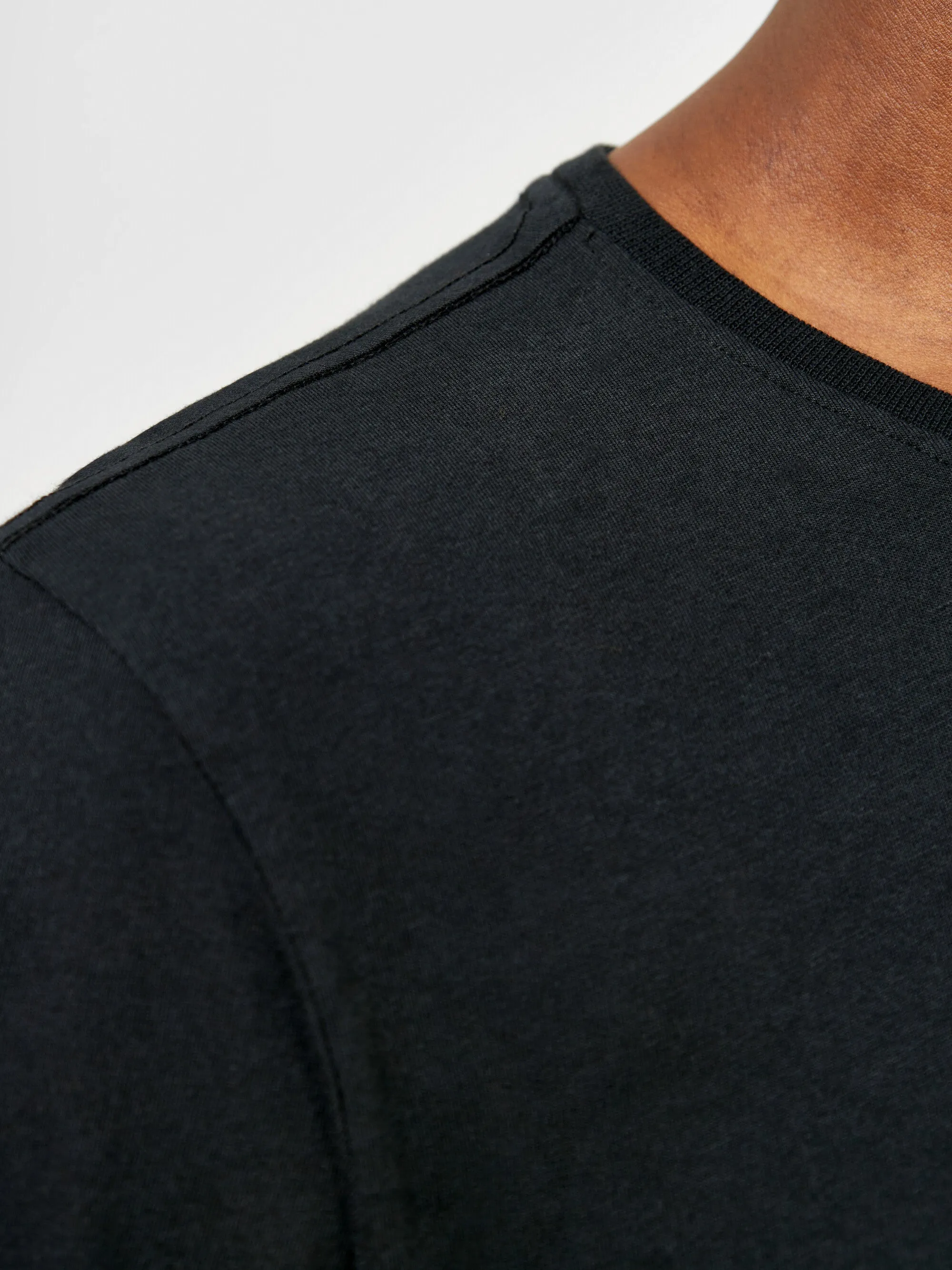 Regular fit Basic tee - Black Jet Knowledge Cotton