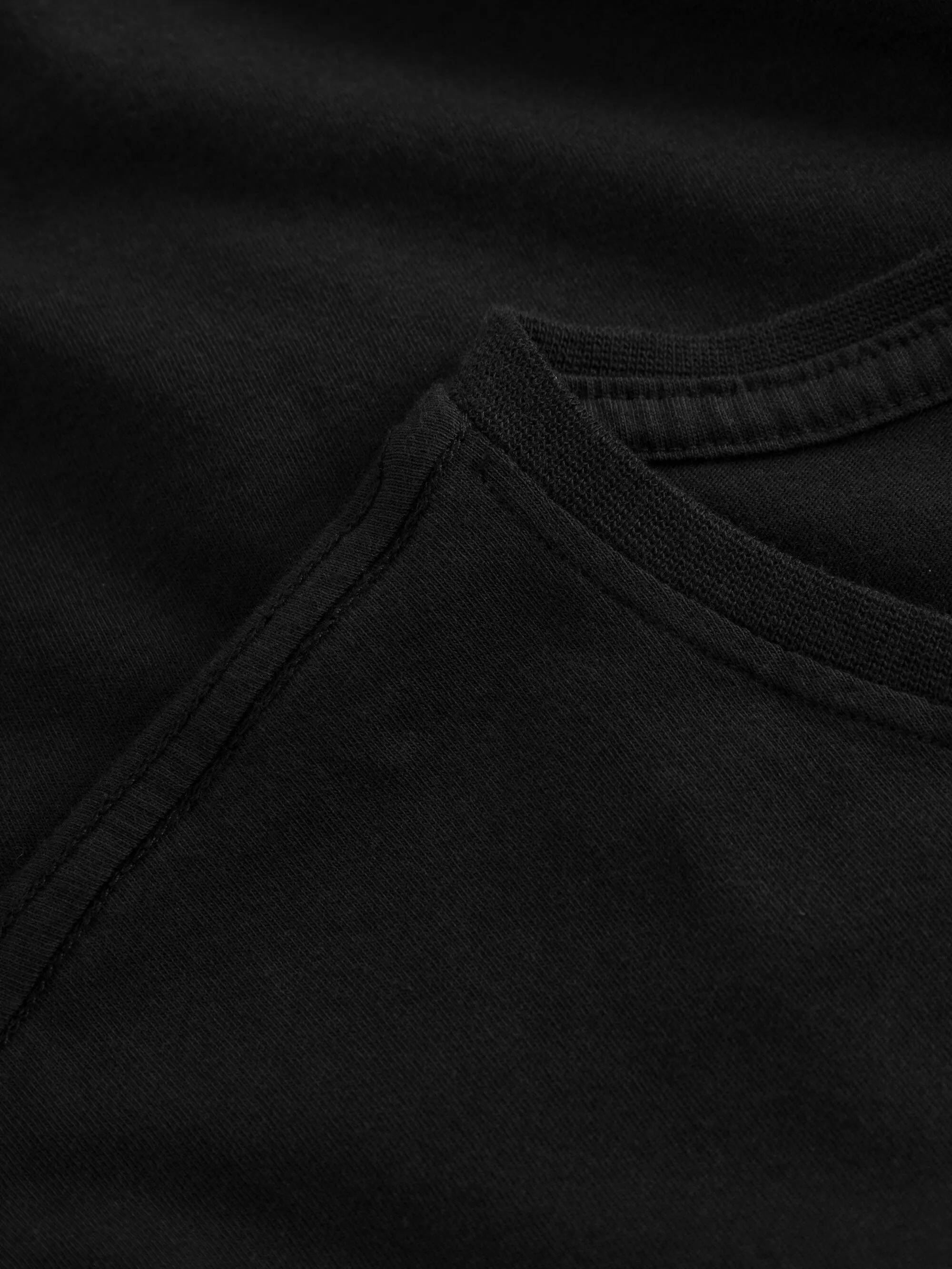 Regular fit Basic tee - Black Jet Knowledge Cotton