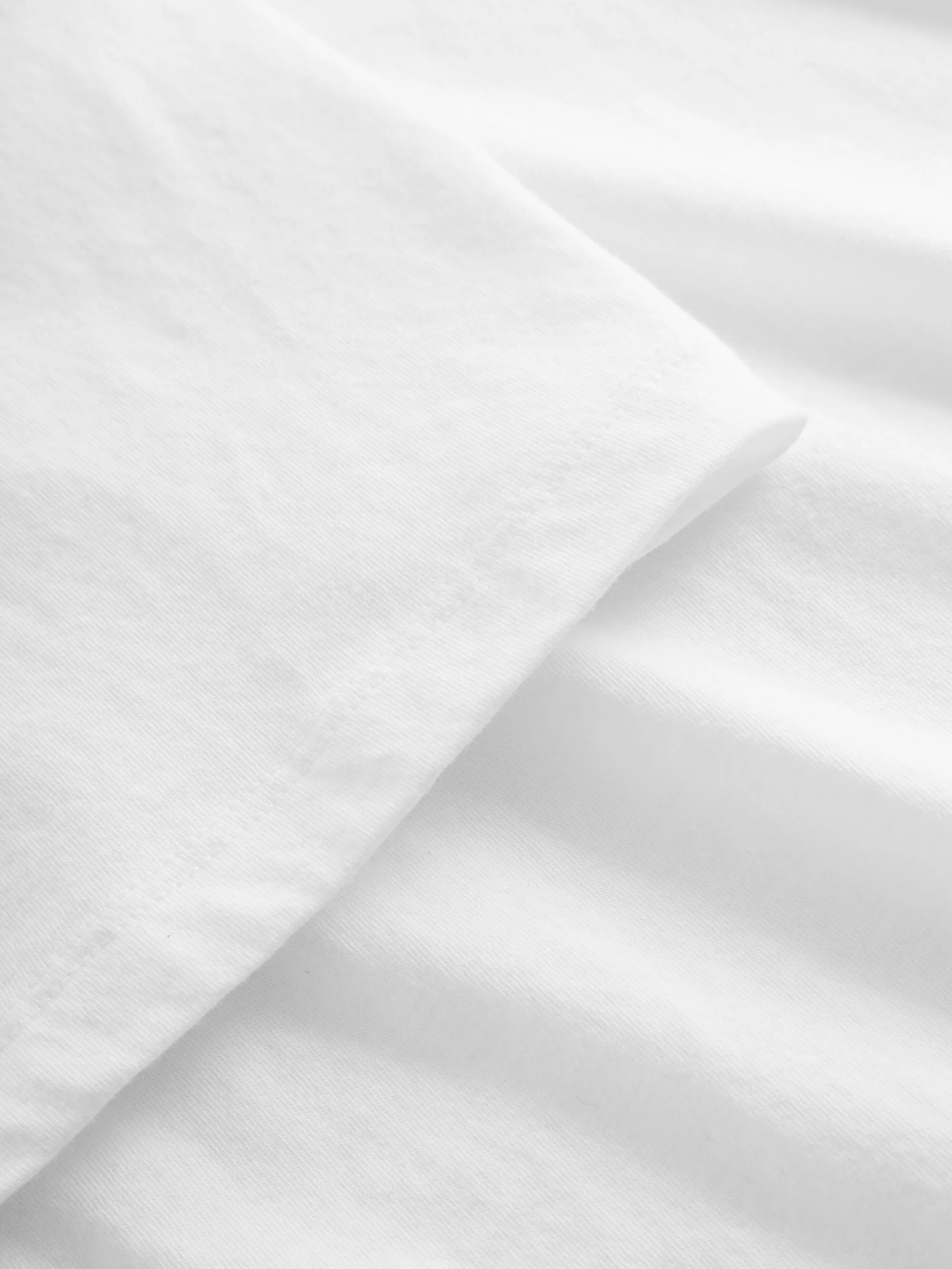 Regular fit Basic tee - Bright White Knowledge Cotton