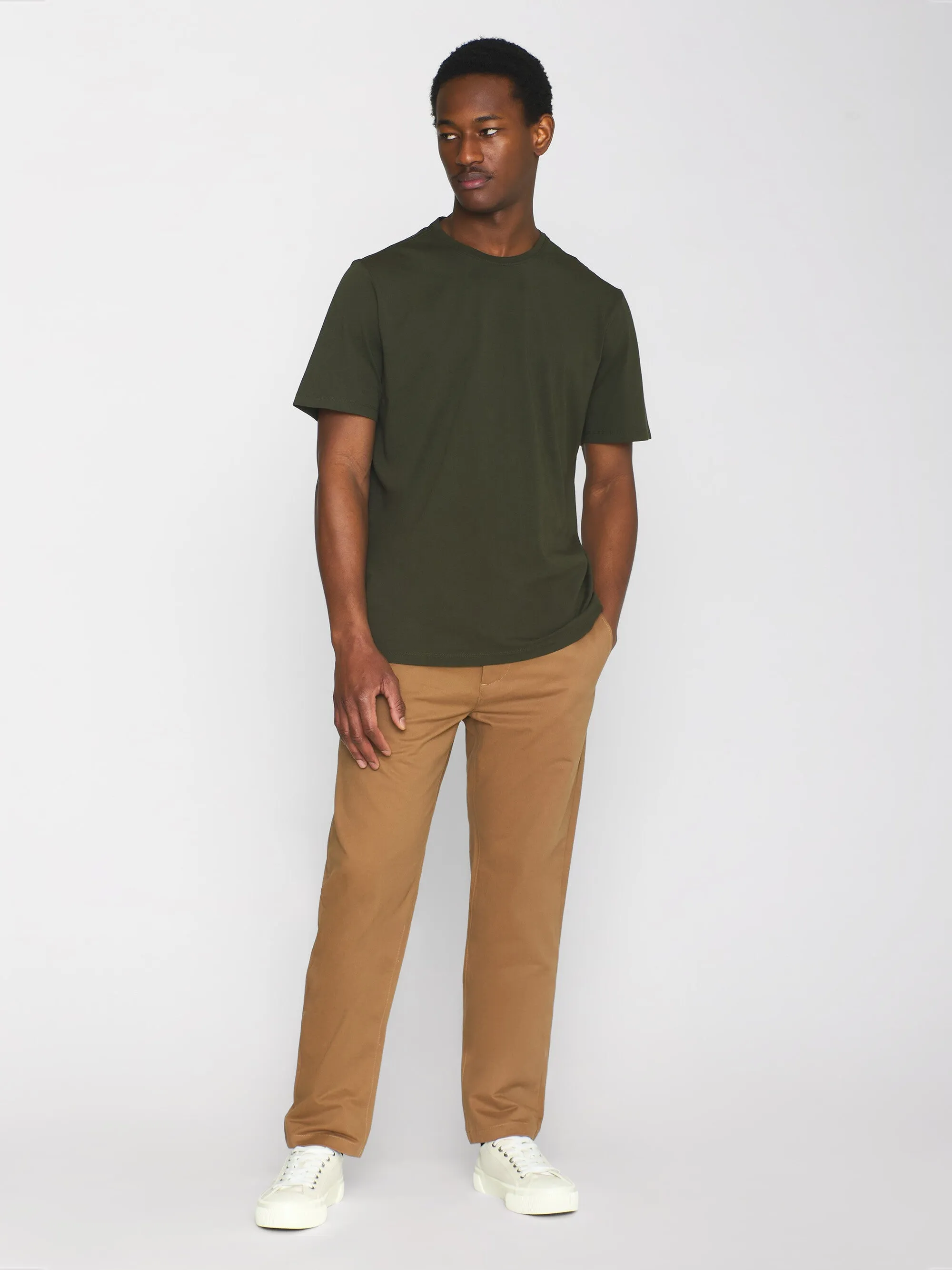 Regular fit Basic tee - Forrest Night Knowledge Cotton