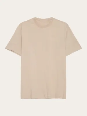 Regular fit Basic tee - Light feather gray Knowledge Cotton