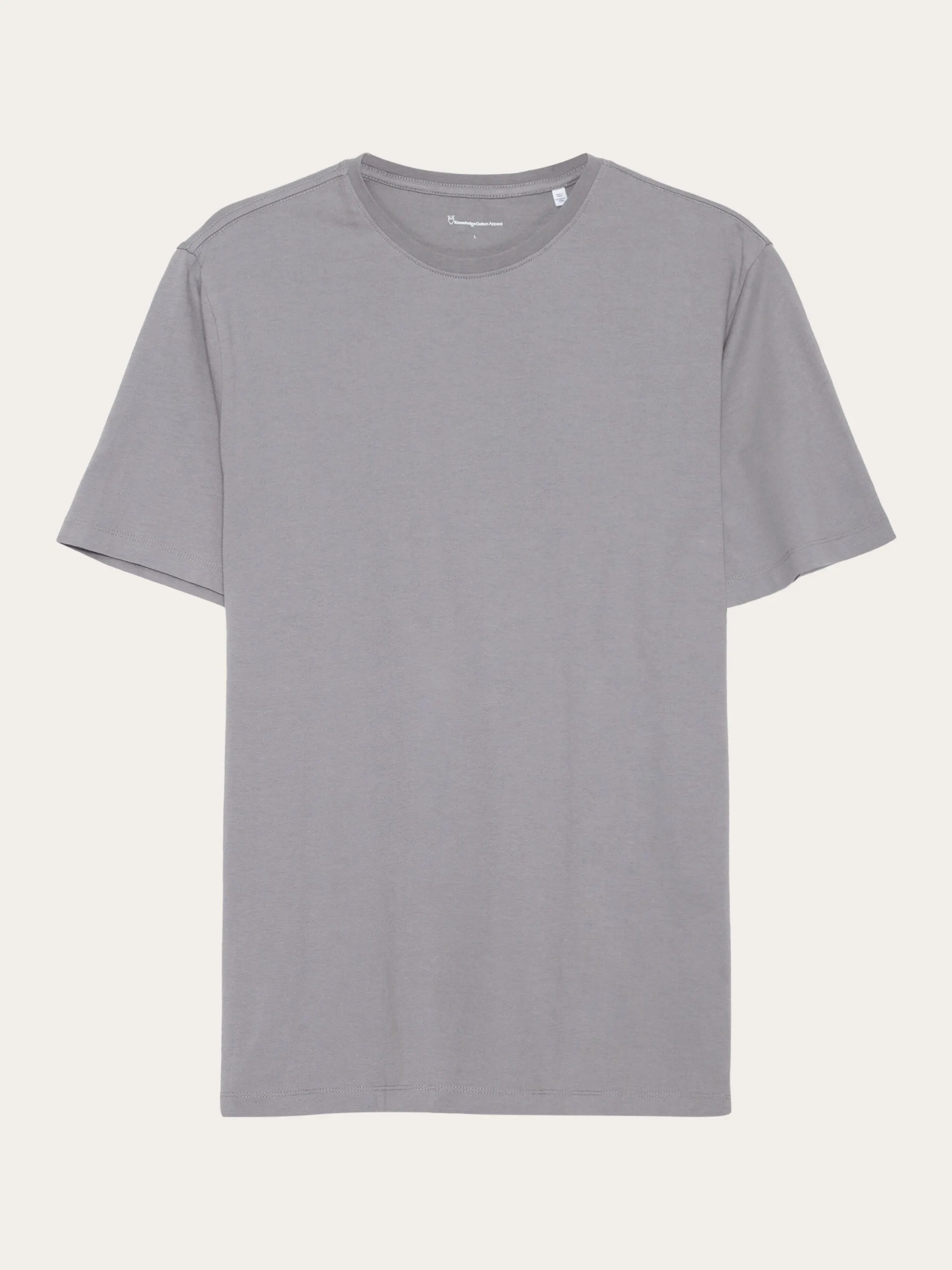 Regular fit Basic tee - Sharkskin Knowledge Cotton