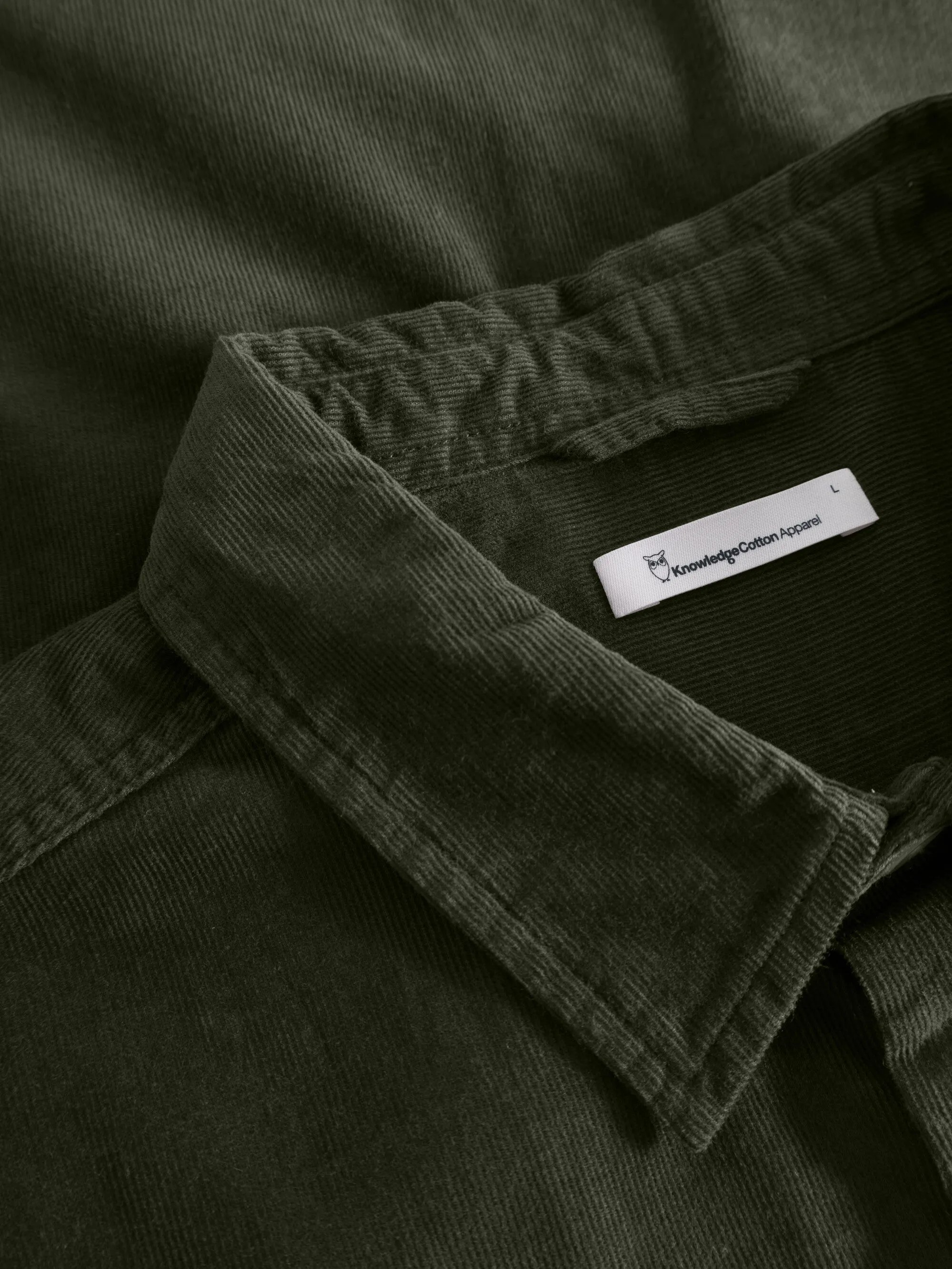 Regular fit corduroy shirt - Forrest Night Knowledge Cotton