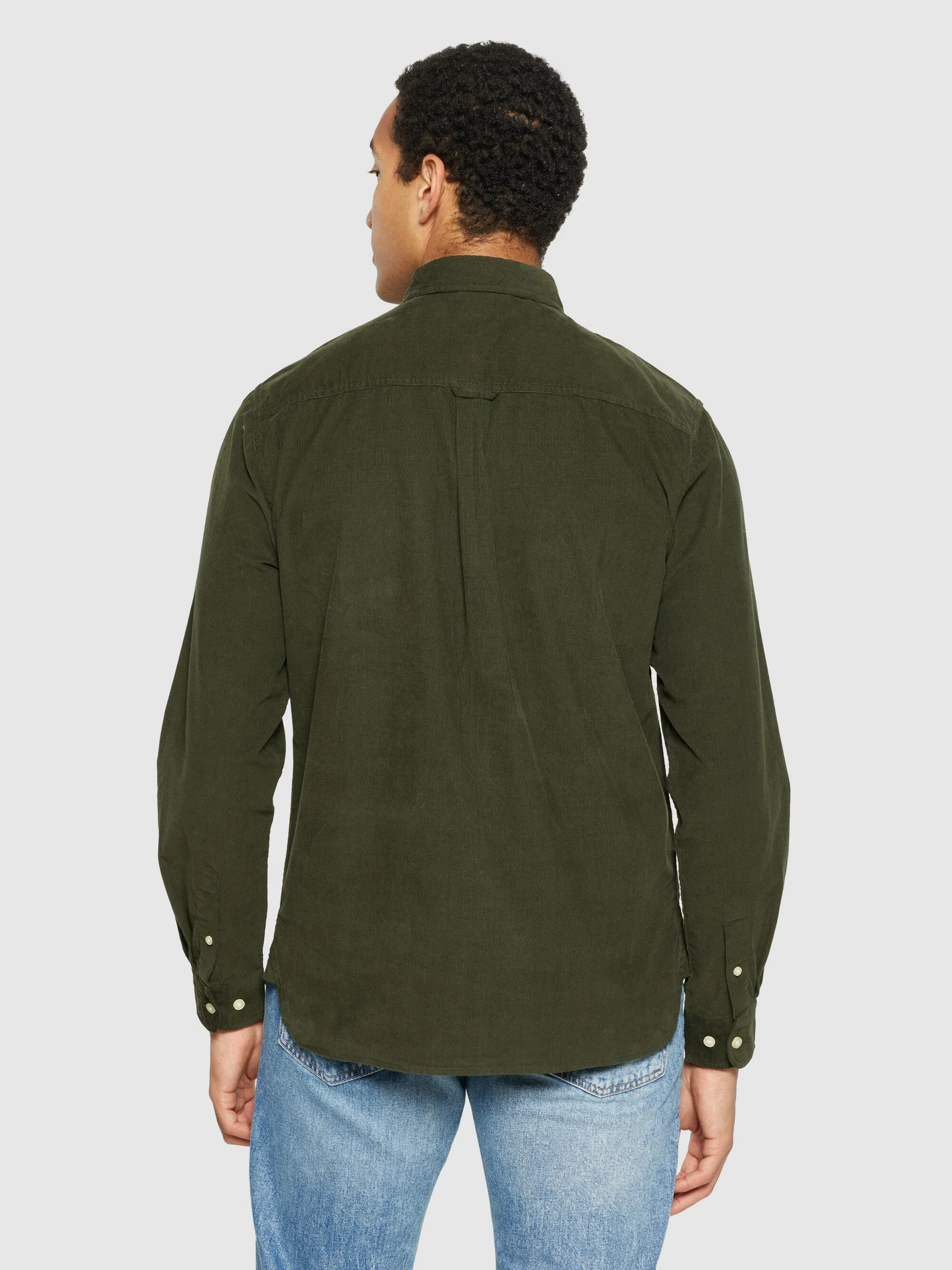 Regular fit corduroy shirt - Forrest Night Knowledge Cotton