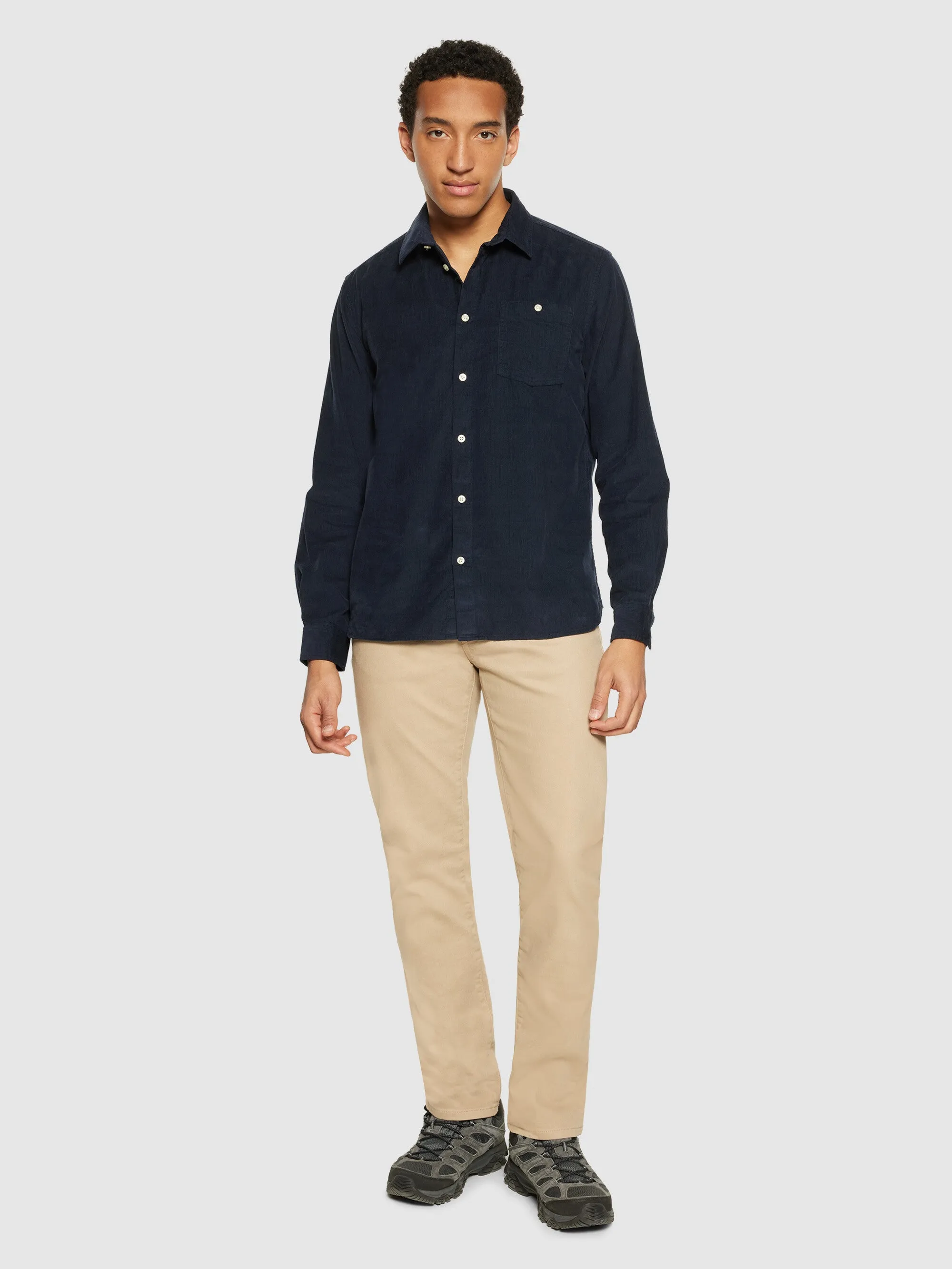 Regular fit corduroy shirt - Total Eclipse Knowledge Cotton