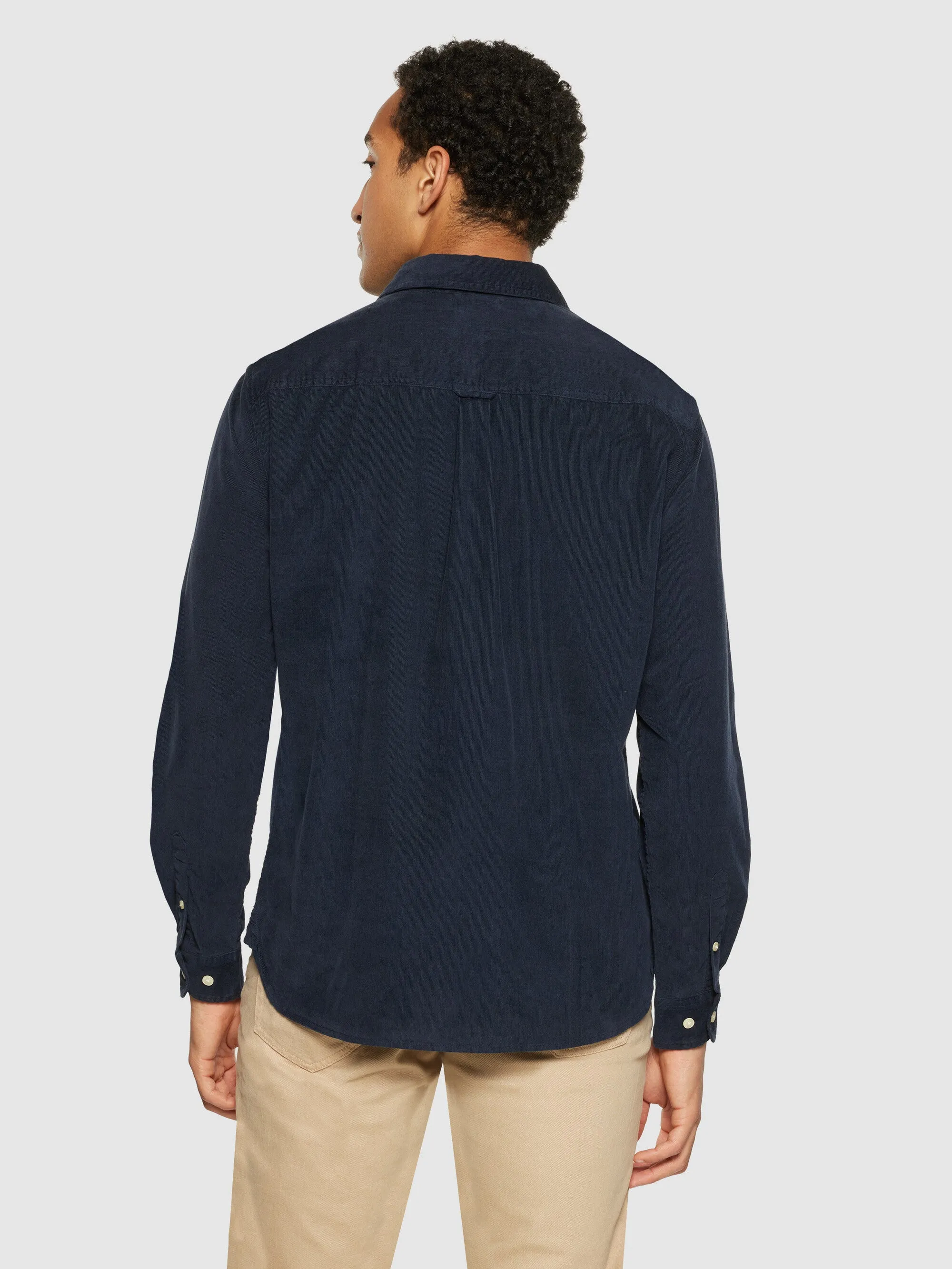 Regular fit corduroy shirt - Total Eclipse Knowledge Cotton