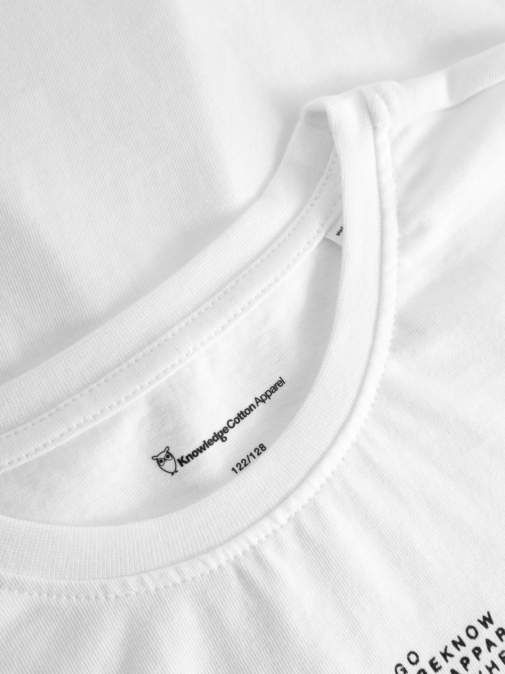 Regular fit owl chest print - Bright White Knowledge Cotton